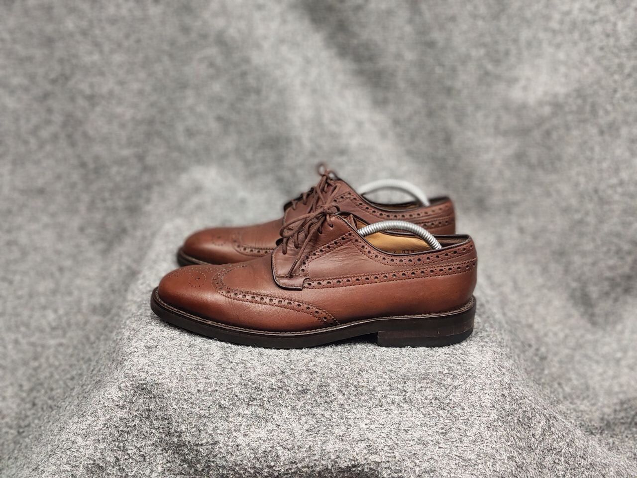 Barbour Barbour Design Dark Brown Leather Ouse Brogue Shoes Size US 7.5 / EU 40-41 - 9 Thumbnail