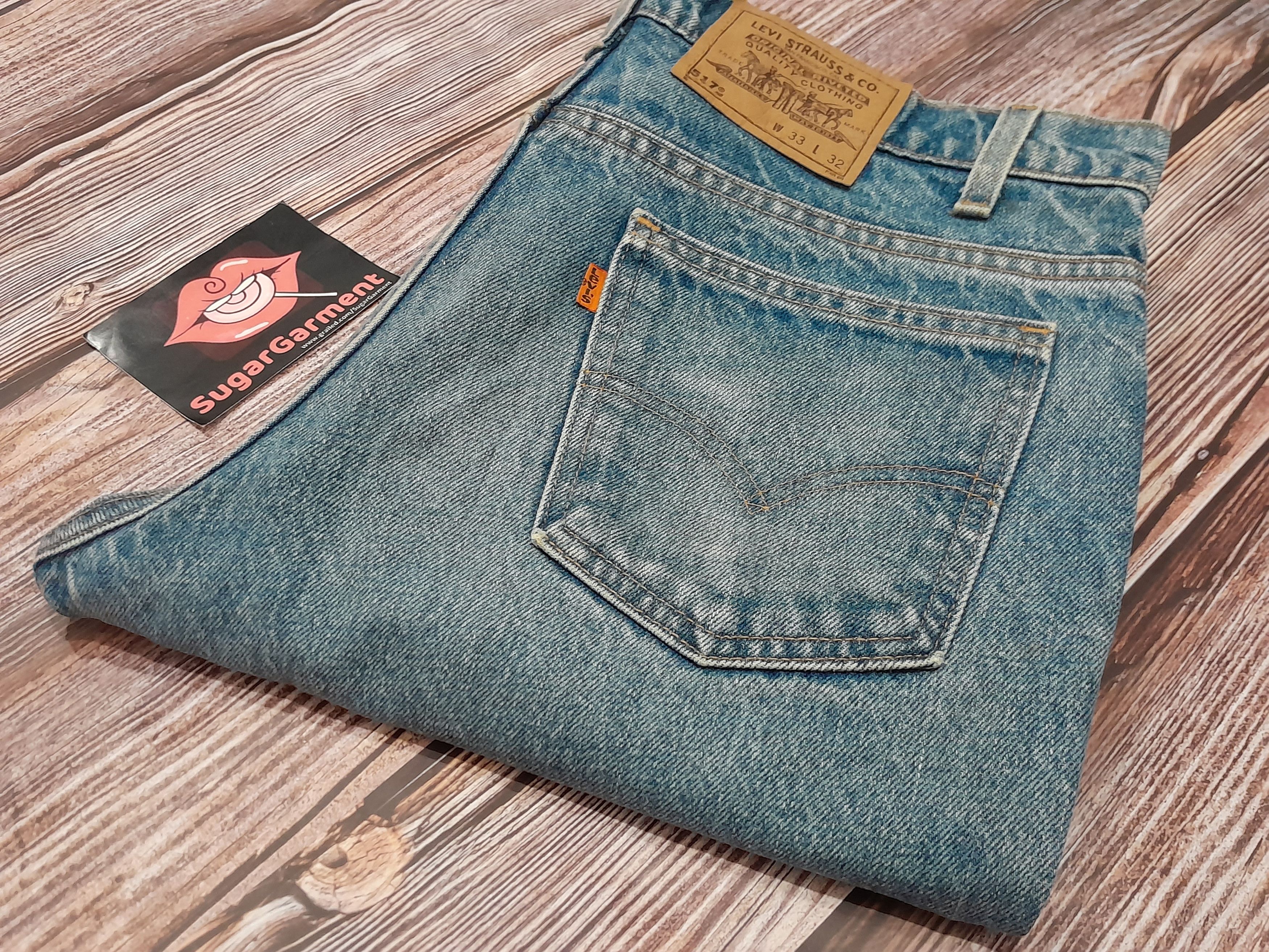Levi's Levis 517 Jeans Bootcut Flare Bell Bottom Orange Tab Vintage Size US 33 - 20 Thumbnail
