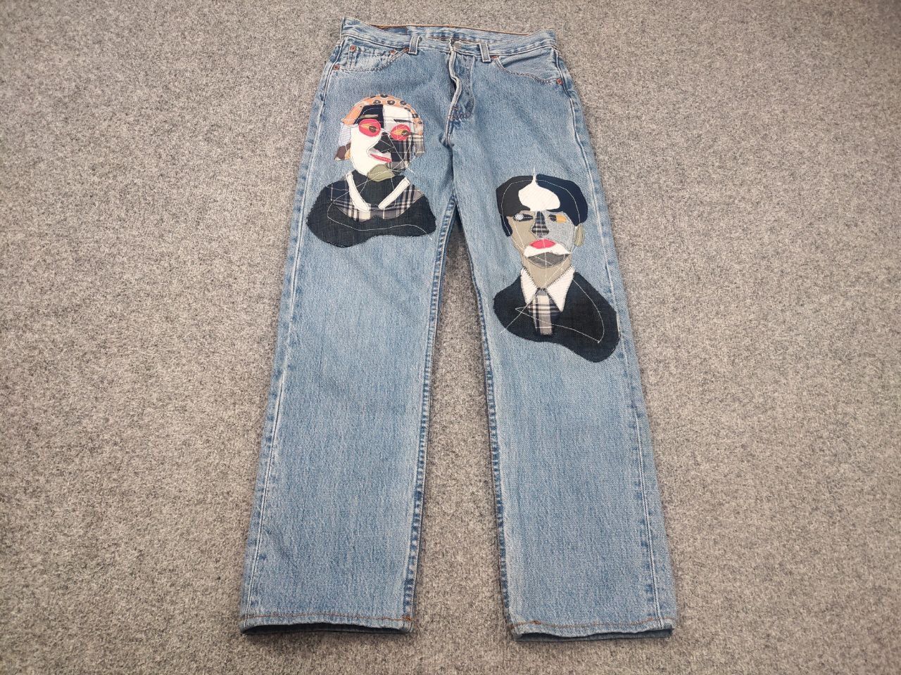 Levi's Vintage 90's Levi’s 501 Sashiko Kapital Jeans junya Style Size 29" - 3 Thumbnail