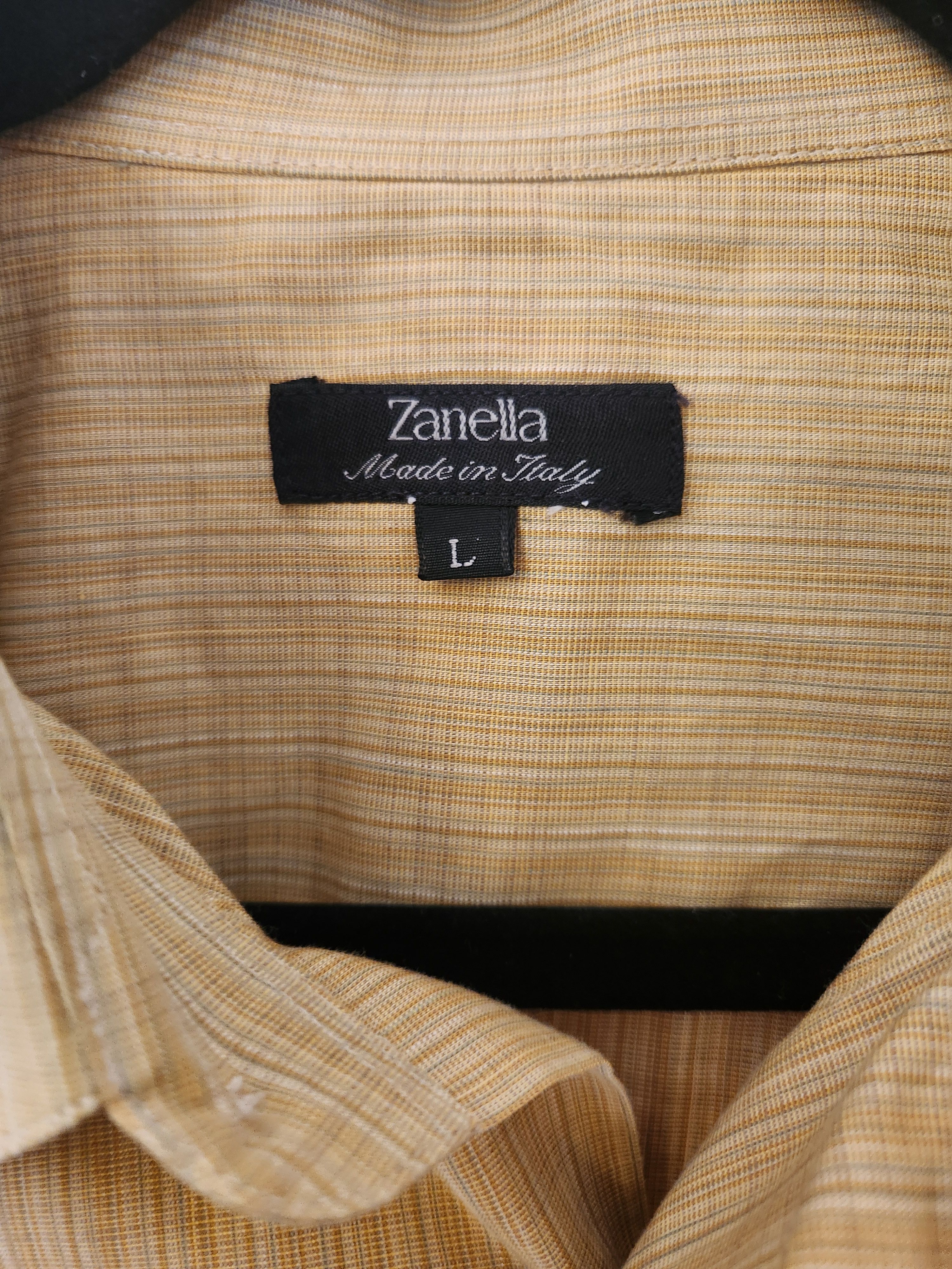 Zanella Men's Italian Made Striped Dress Shirt Size US L / EU 52-54 / 3 - 3 Thumbnail