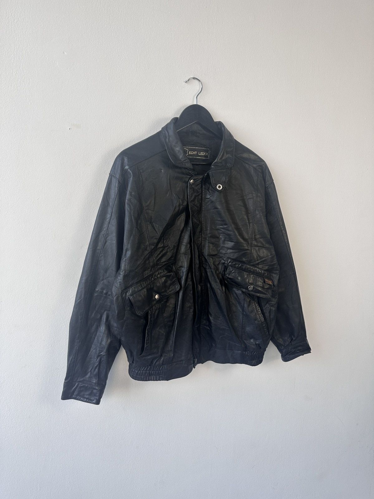 Leather Vintage Leather Bomber Jacket Size 50 MEcht Nappa Soft Size US M / EU 48-50 / 2 - 3 Thumbnail