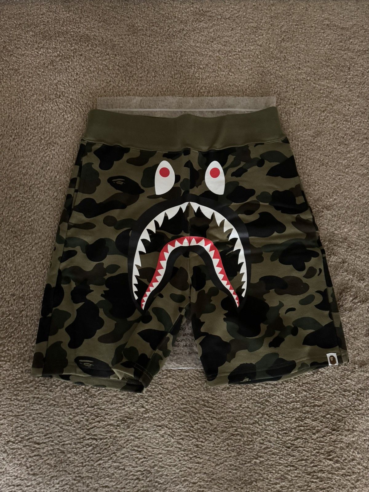 Bape Bape Camo Shark Shorts Size US 32 / EU 48 - 2 Thumbnail