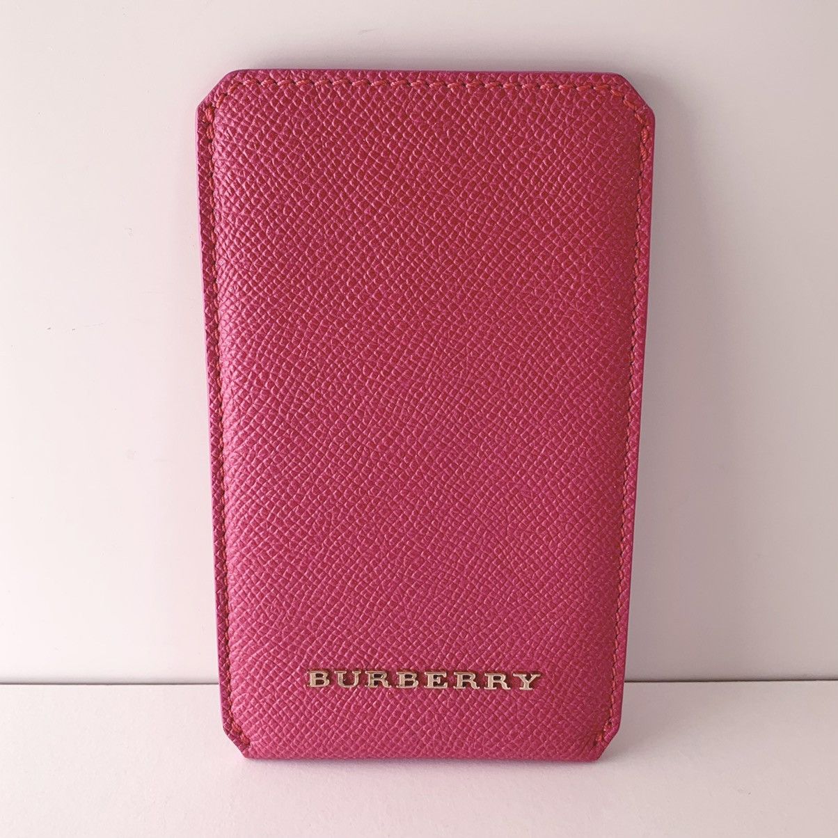 Burberry Burberry pink leather pouch with card slot Size ONE SIZE - 1 Thumbnail