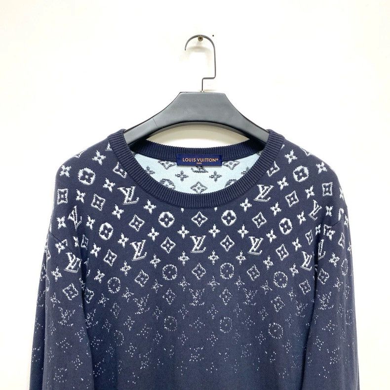 Louis Vuitton Louis Vuitton Gradient Full Print Knit Sweatshirt Size US XXL / EU 58 / 5 - 3 Thumbnail