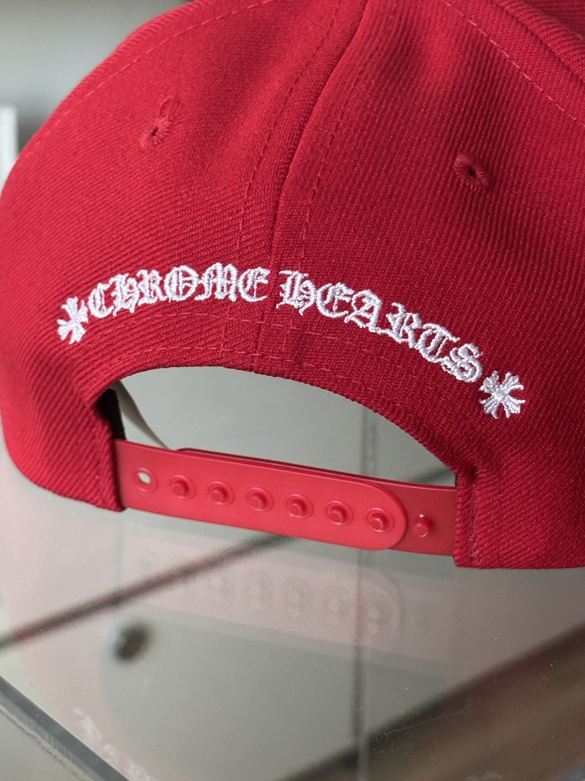 Chrome Hearts CHROME HEARTS | NEW RED CH EMBROIDERED LOGO HAT Size ONE SIZE - 7 Thumbnail