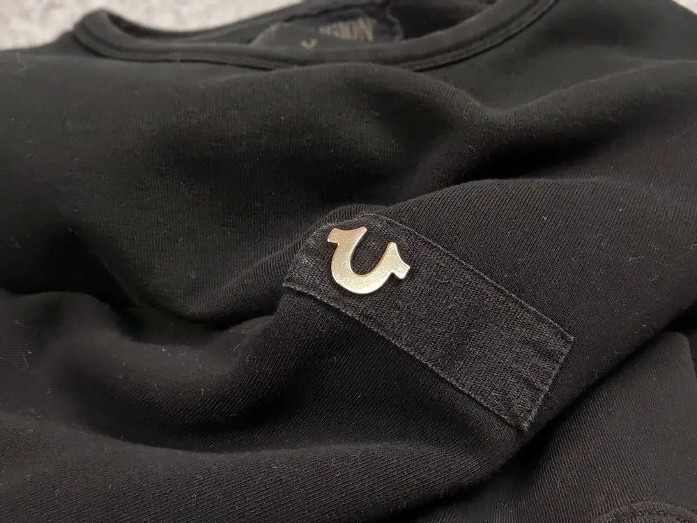 True Religion True Religion Crew Fleece mtl Crewneck Black Sweatshirt Size US S / EU 44-46 / 1 - 6 Thumbnail