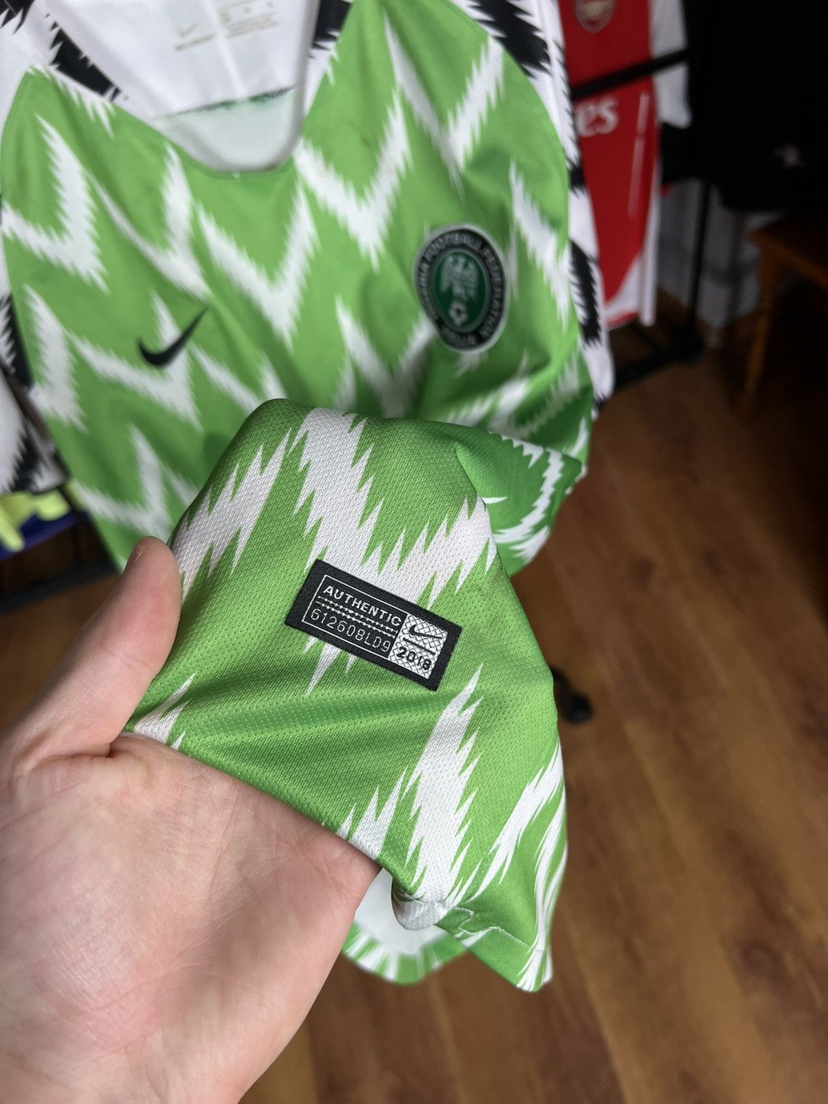 Nike Soccer Jersey Nike Nigeria 2018/19 Size US L / EU 52-54 / 3 - 4 Thumbnail