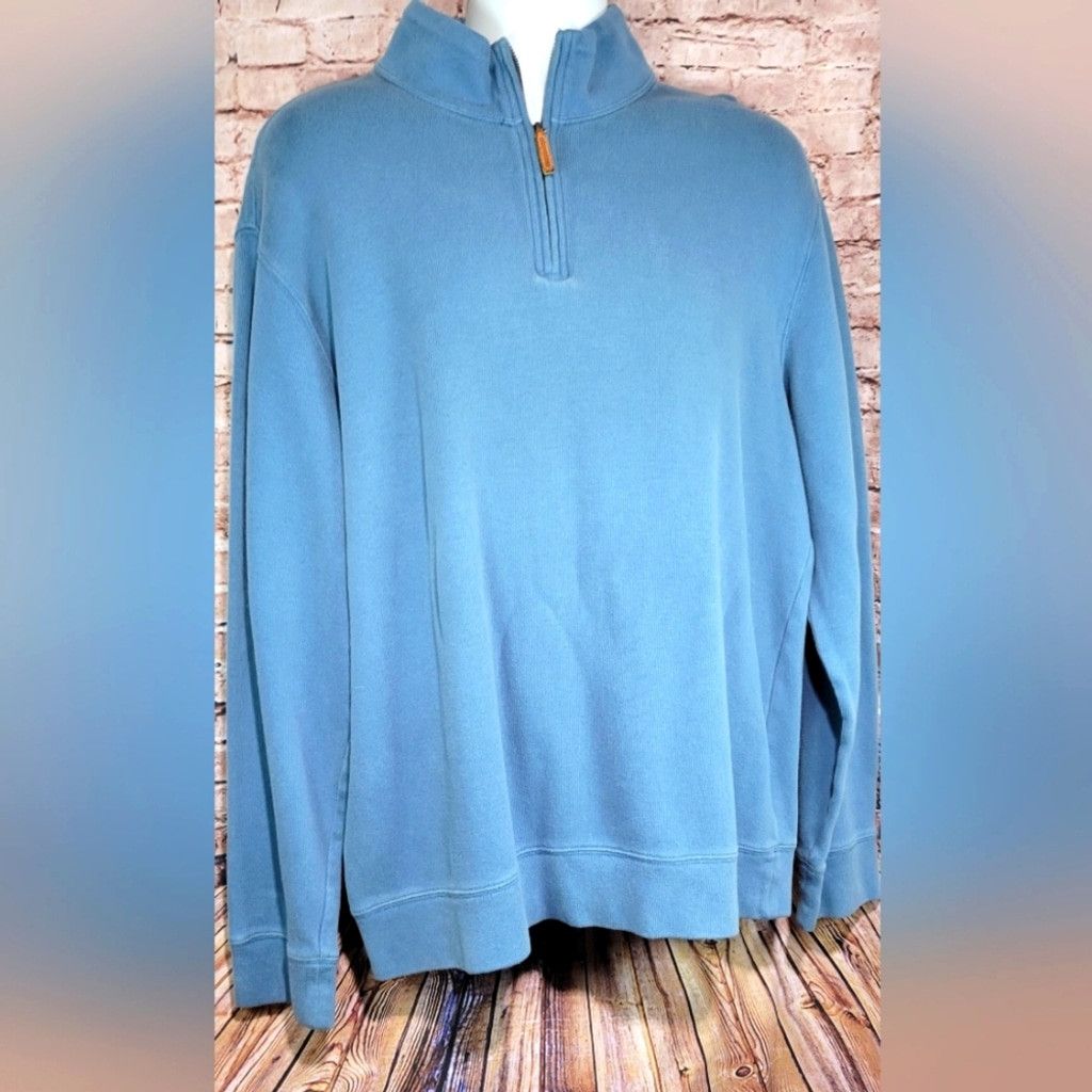 Lands' End Men's Lands' End 1/4 zip pullover sweater size XL Size US XL / EU 56 / 4 - 1 Thumbnail
