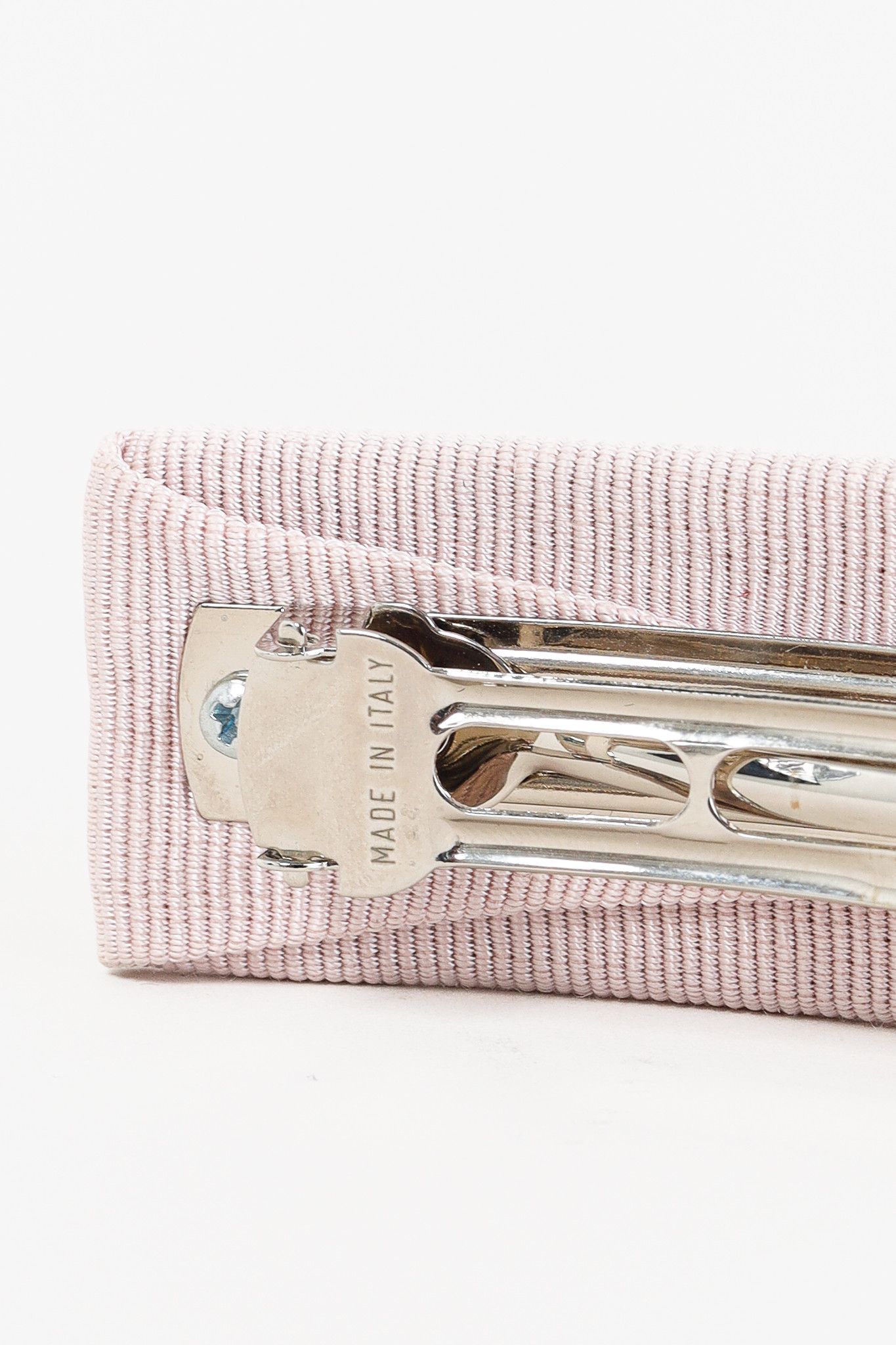 Salvatore Ferragamo Salvatore Ferragamo Cipria-Grosgrain Gancini Barrette Size ONE SIZE - 5 Thumbnail