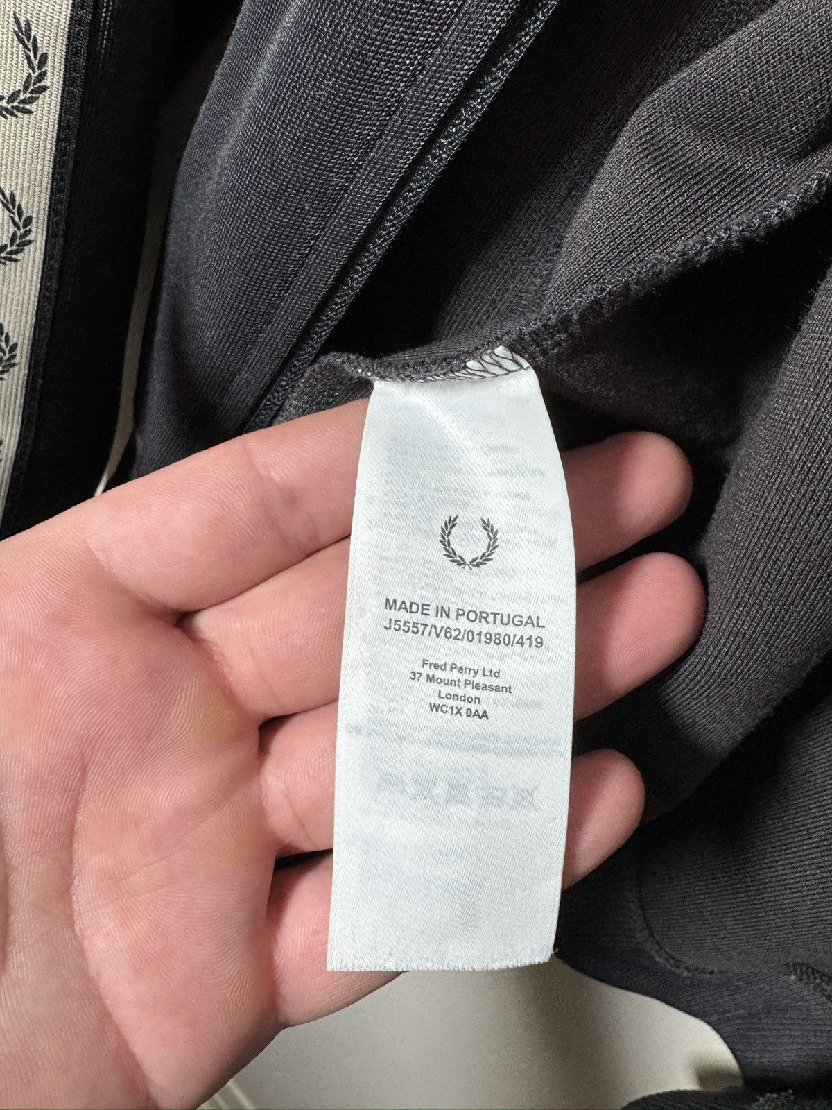 Fred Perry Fred Perry Contrast Tape Track Jacket Anchor Gray /Black Size US XL / EU 56 / 4 - 10 Thumbnail