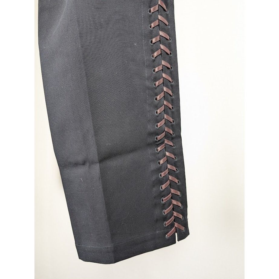 Bottega Veneta o1rshd1 Double Cotton Canvas Trousers in Black Size US 34 / EU 50 - 16 Thumbnail