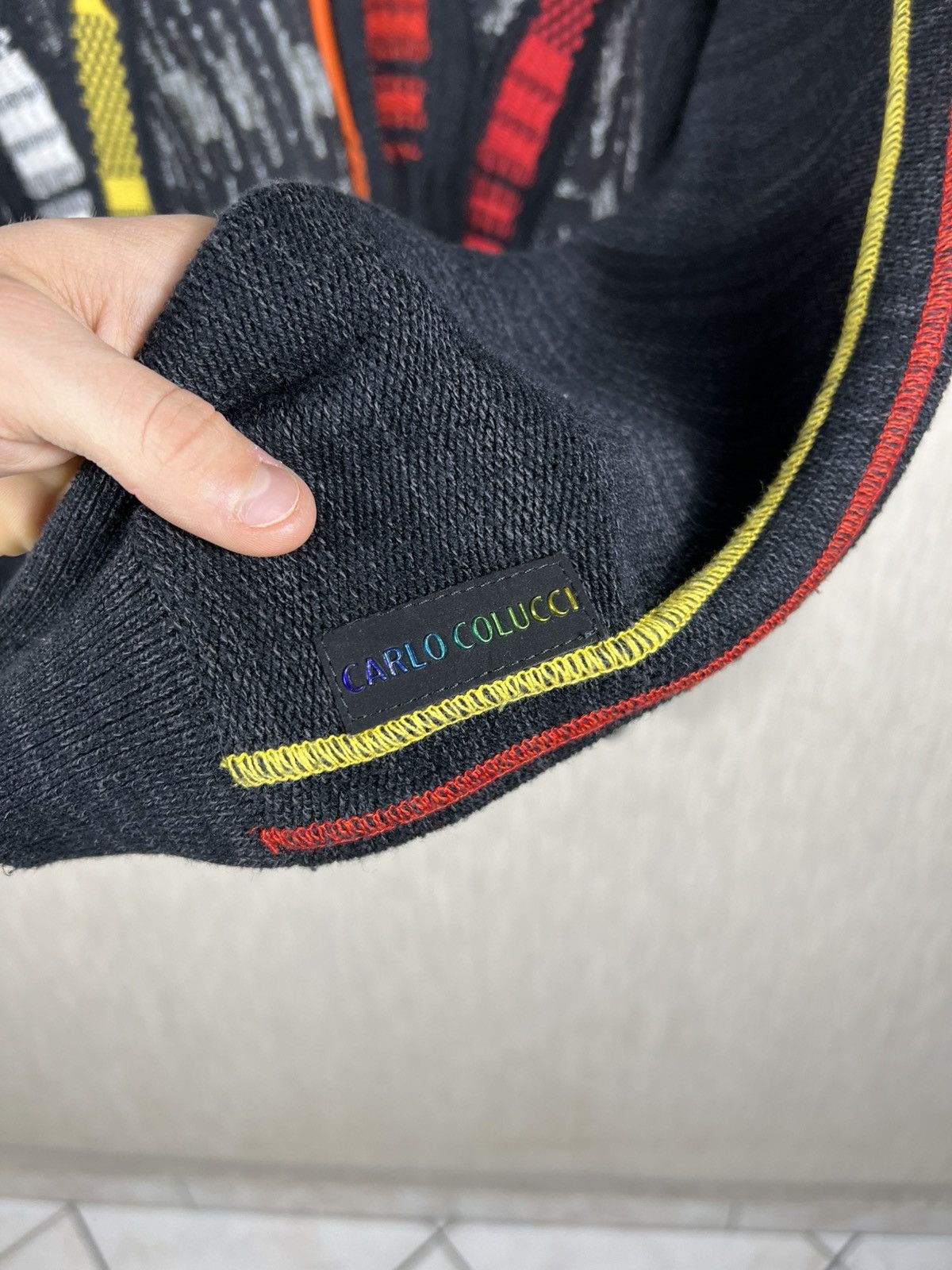 Carlo Colucci Vintage Carlo Colucci coogi 3D patterned monogram sweater Size US XL / EU 56 / 4 - 9 Thumbnail