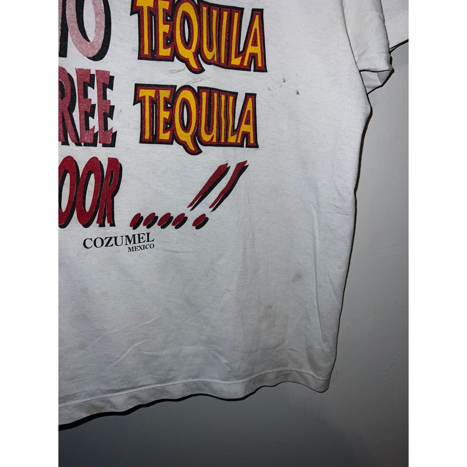 Vintage Vintage Tequila Shirt One Two Three Floor Mexico Worn 90s XL Size US XL / EU 56 / 4 - 5 Thumbnail