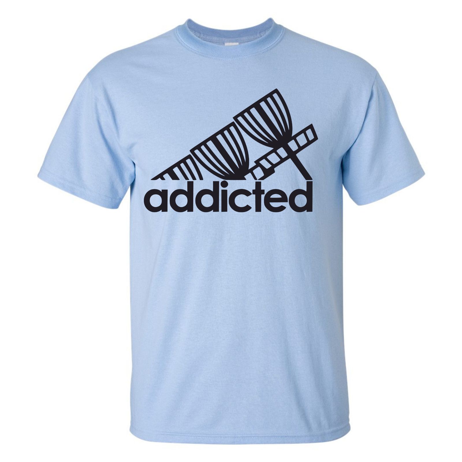 Gildan Disc Golf T Shirt ADDICTED Discgolfer Discgolfing Shirt Size US XL / EU 56 / 4 - 11 Thumbnail