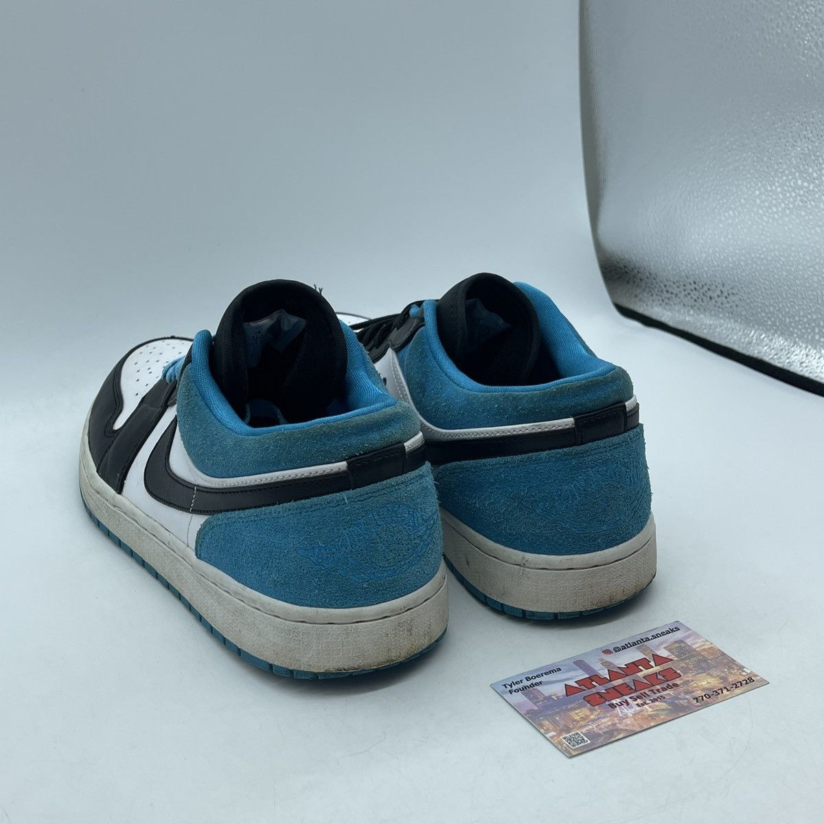 Jordan Brand Air Jordan 1 low laser blue Size US 11.5 / EU 44-45 - 4 Thumbnail