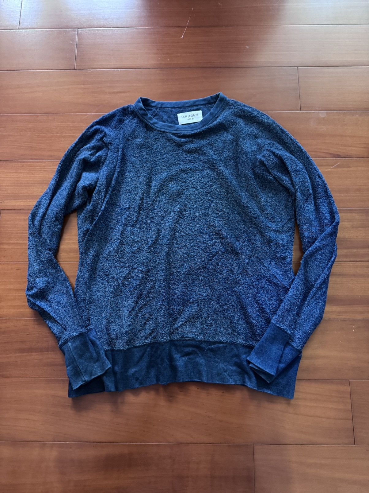Our Legacy Our Legacy "Great Sweat" Indigo Froté Size US M / EU 48-50 / 2 - 1 Thumbnail