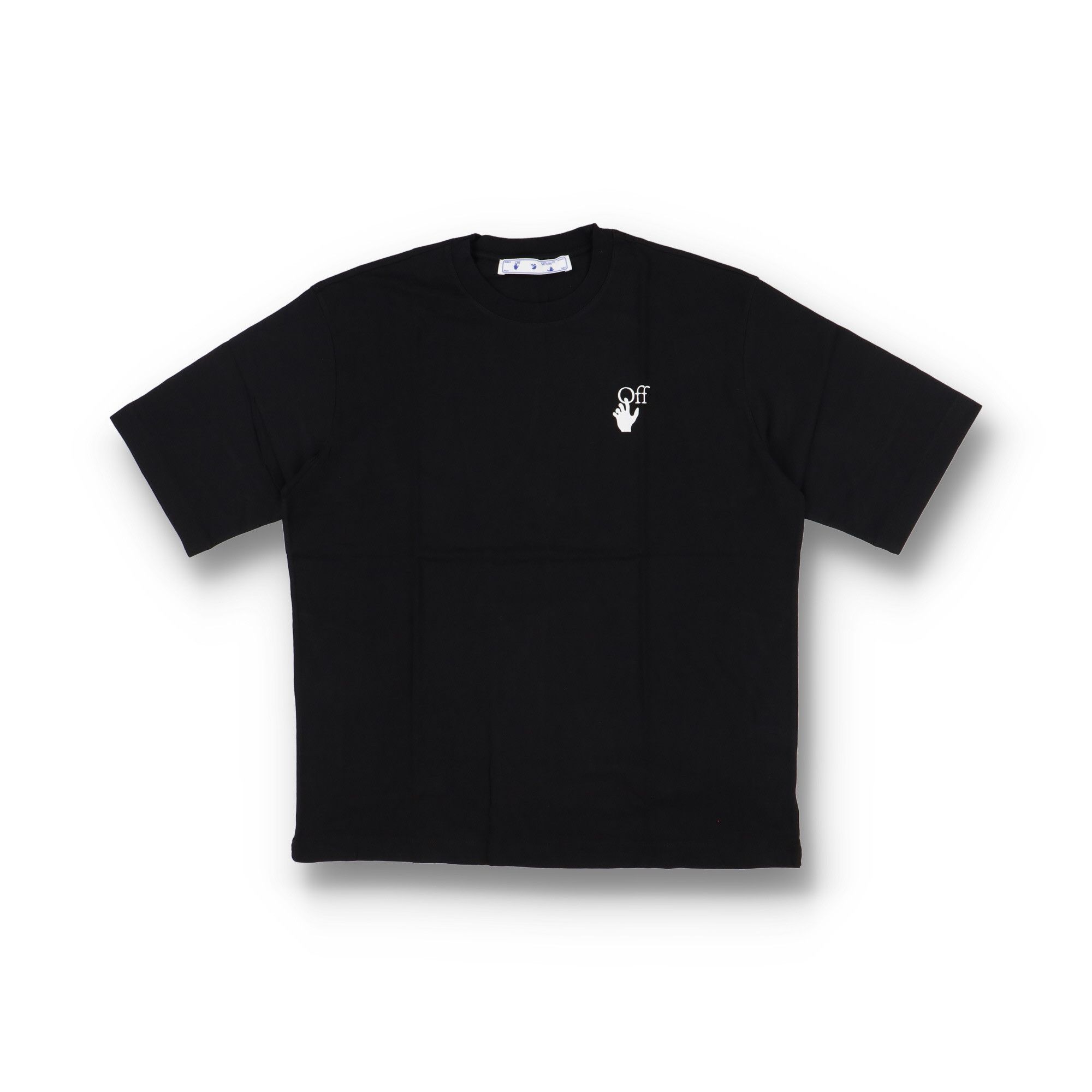 Off-White Black Embroidered Cut Here Logo Oversized Skate T-Shirt Size US M / EU 48-50 / 2 - 1 Thumbnail