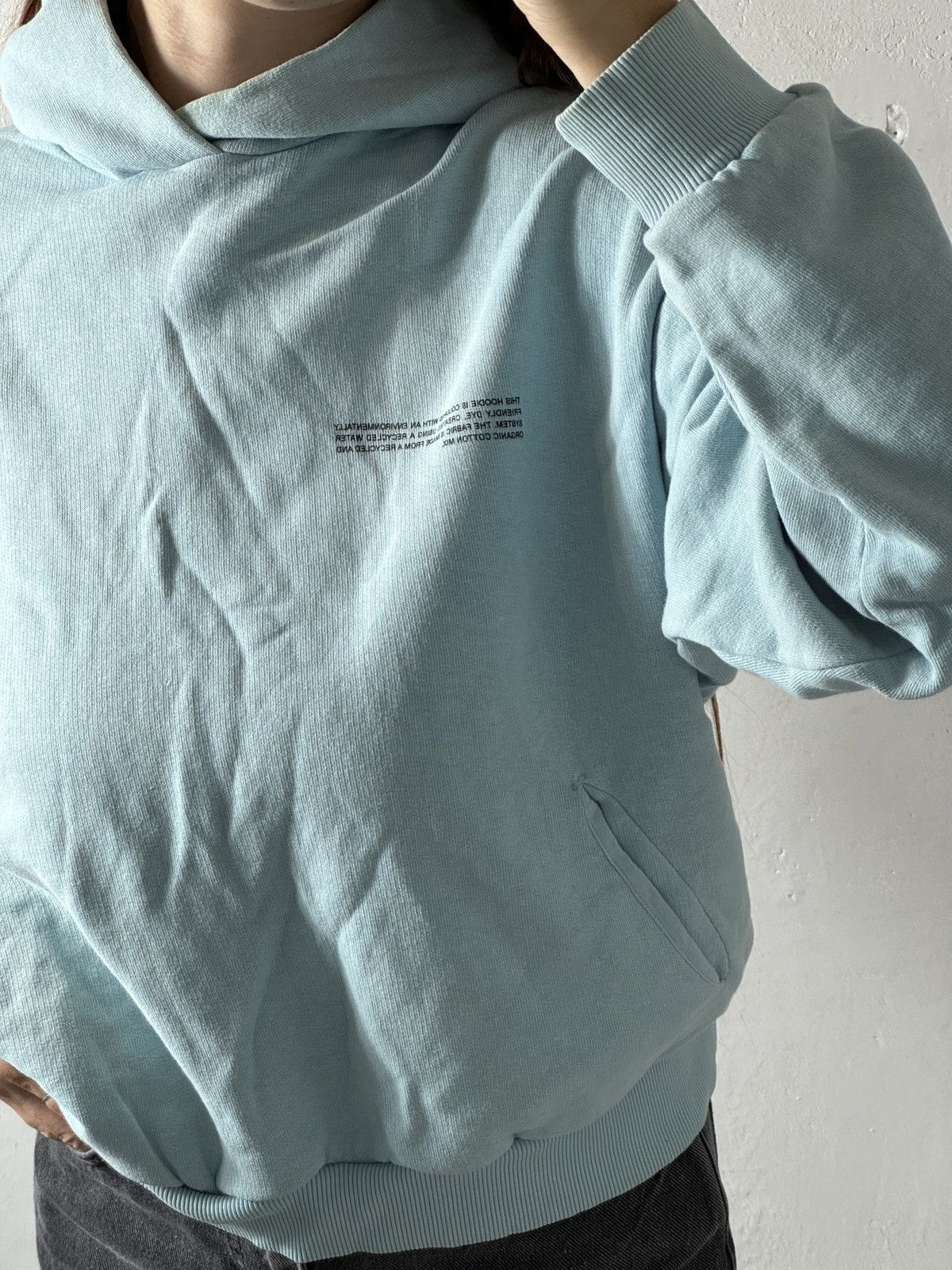 Pangaia VINTAGE PANGAIA 2000s BLUE BOXY HOODIE Size S / US 4 / IT 40 - 4 Thumbnail