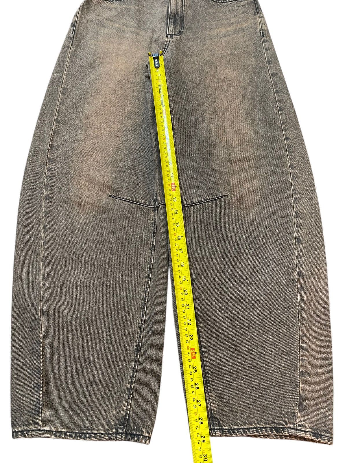 GU Vintage Japanese GU Mud Wash Faded Baggy Jeans Size US 29 - 13 Thumbnail