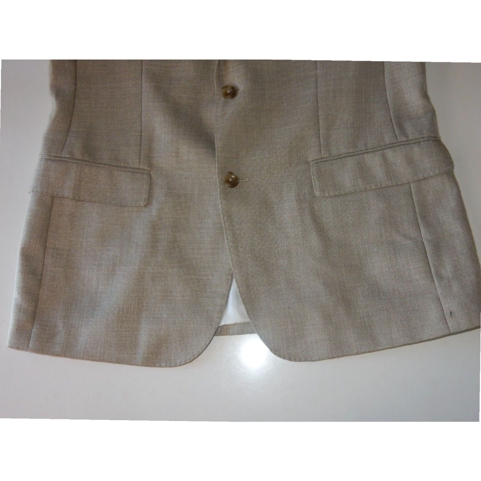Michael Kors Michael Kors Men's Blazer Sport Coat Jacket Ivory Size 40 Regular Size 40R - 3 Thumbnail