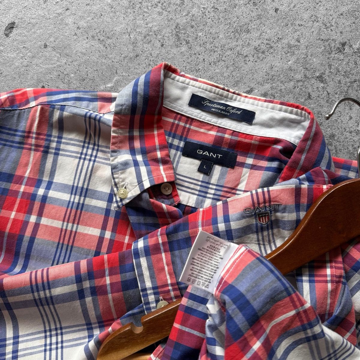 Gant Gant Mens Plaid Multicolor Long Sleeve Button Down Shirt Size US L / EU 52-54 / 3 - 4 Thumbnail