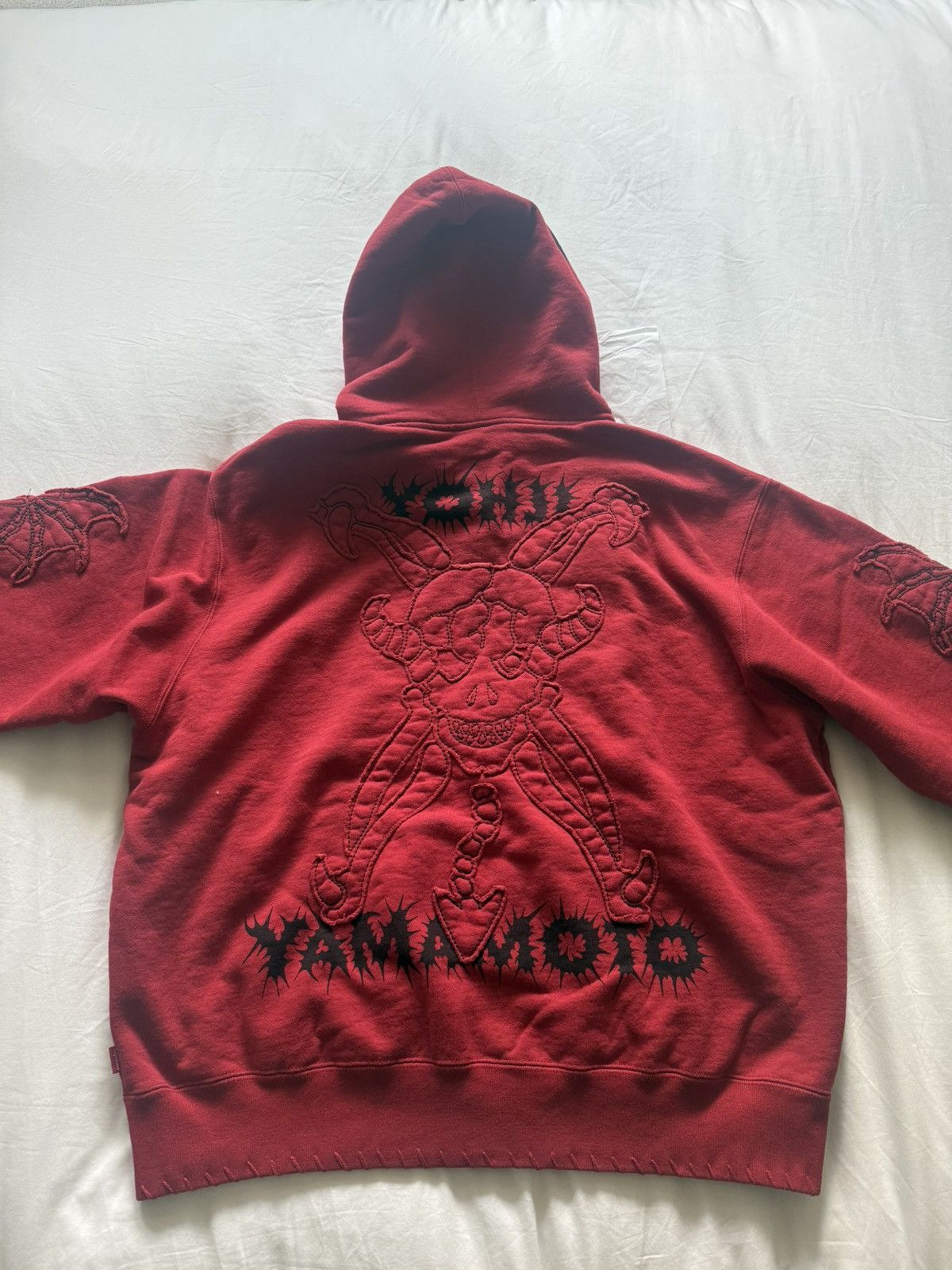 Supreme × Yohji Yamamoto Supreme x Y’s by Yohji Yamamoto Zip Up Hooded Sweatshirt Red Size US M / EU 48-50 / 2 - 1 Thumbnail