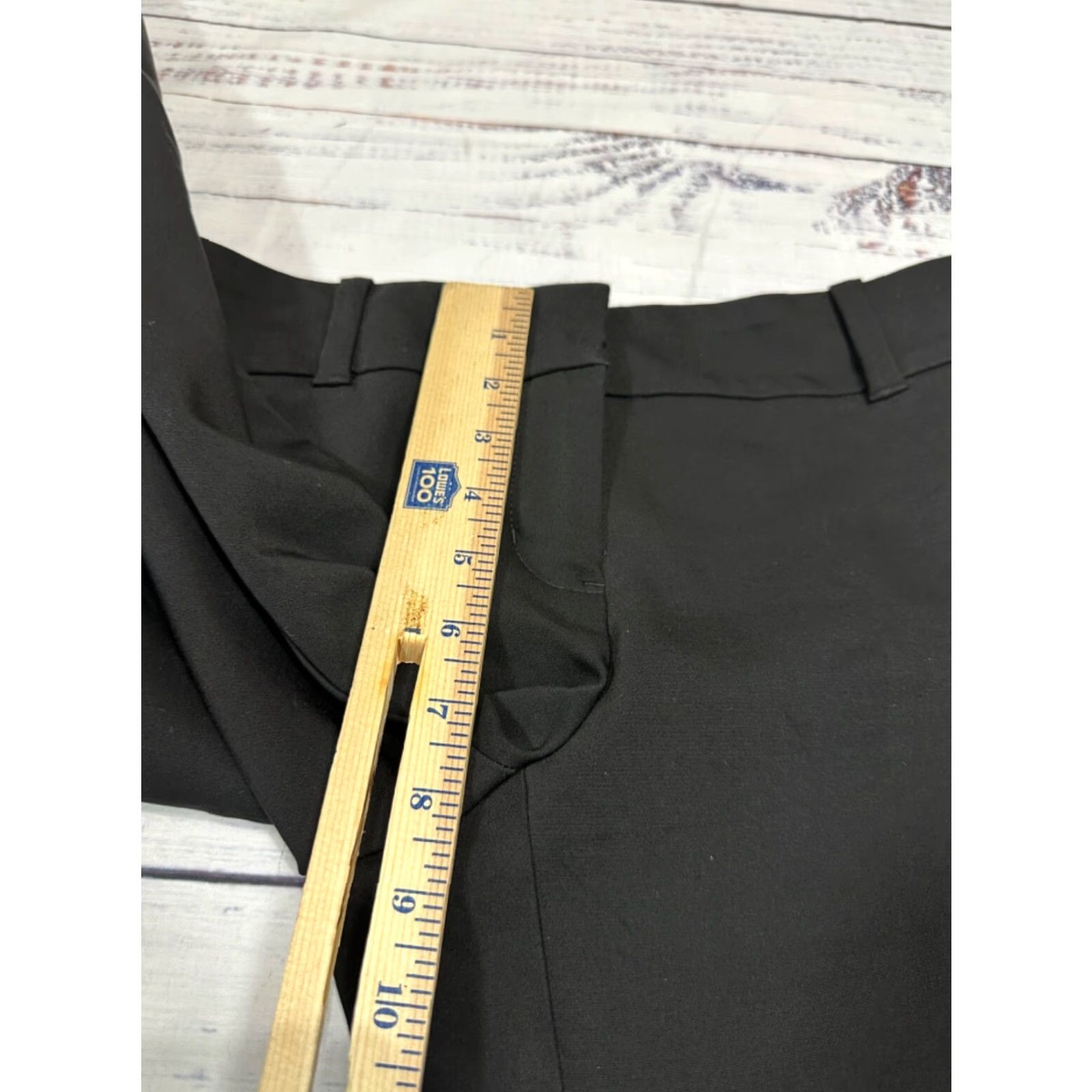 White House Black Market White House Black Market Womens Pants Ankle Dress Black 4 Cotton/Poly Blend Pants Size 27" / US 4 / IT 40 - 4 Thumbnail