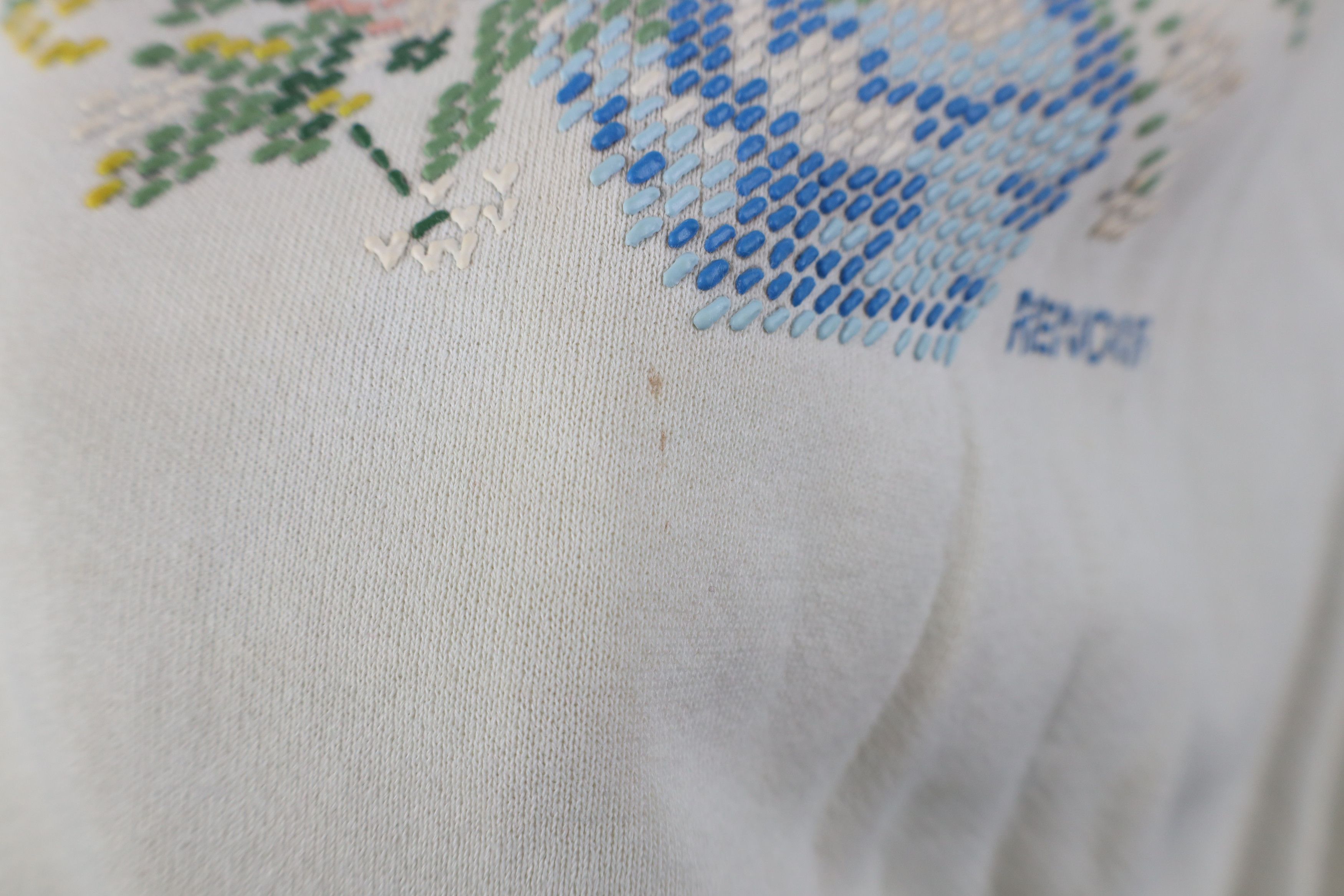 Vintage Vintage 90s Streetwear Paint Renoir Flower Sweatshirt USA Size XL / US 12-14 / IT 48-50 - 7 Thumbnail