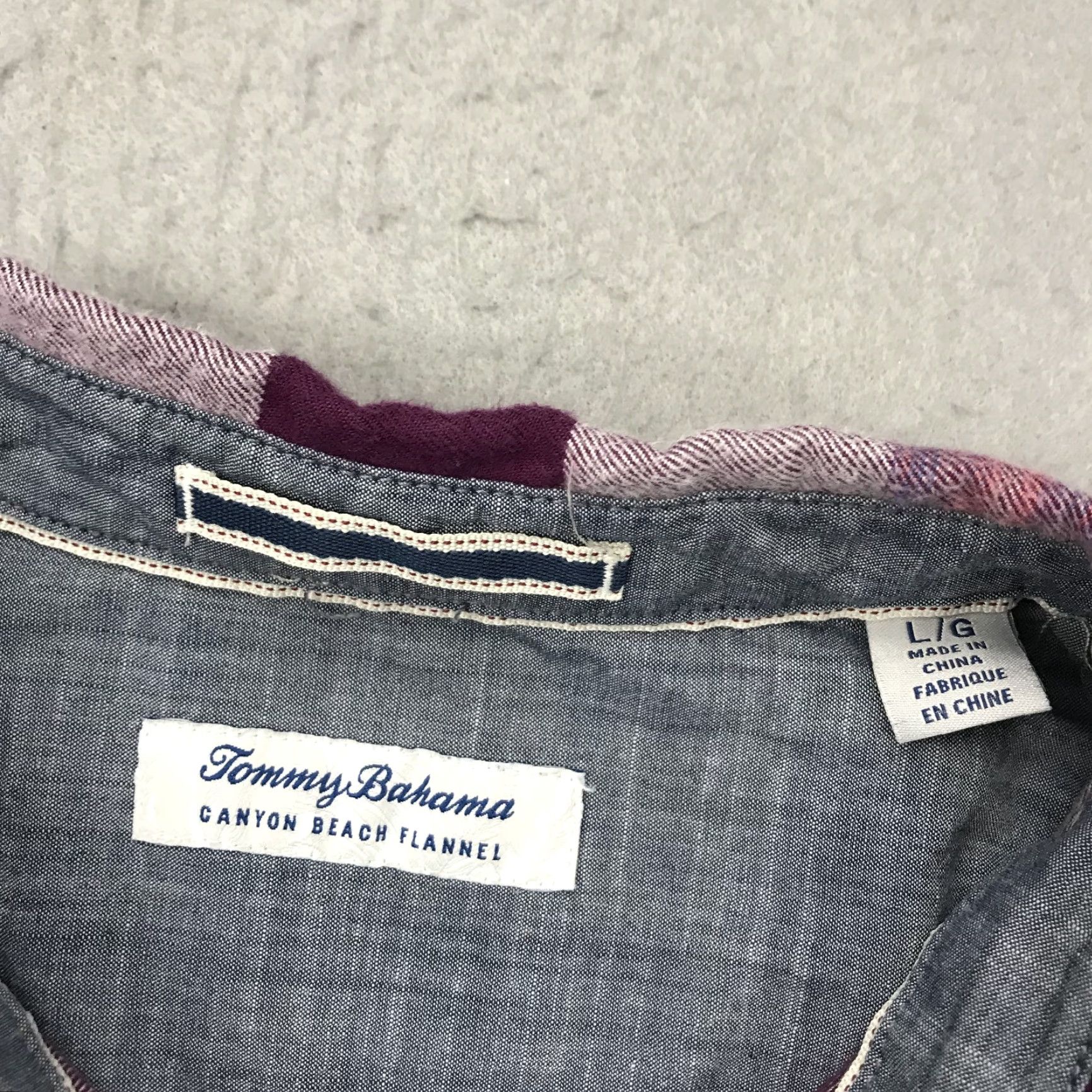 Tommy Bahama Tommy Bahama Shirt Mens Large Purple Canyon Beach Flannel Plaid Casual Button-Up Shirt Size US L / EU 52-54 / 3 - 5 Thumbnail