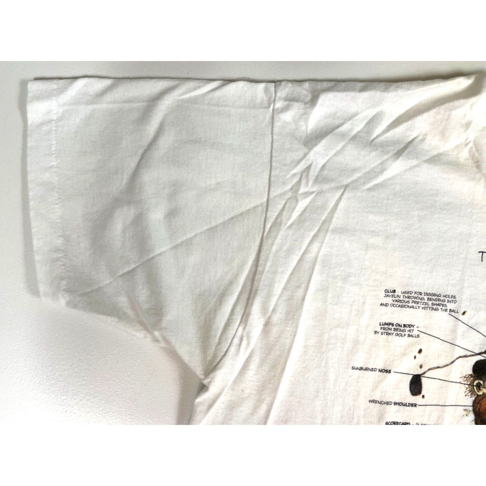Vintage VINTAGE Men's The Golfer T-Shirt Gary Patterson 90s Made in USA XL White Screen Stars Best Golf 90s Mens Shirts Print Size US XL / EU 56 / 4 - 7 Thumbnail