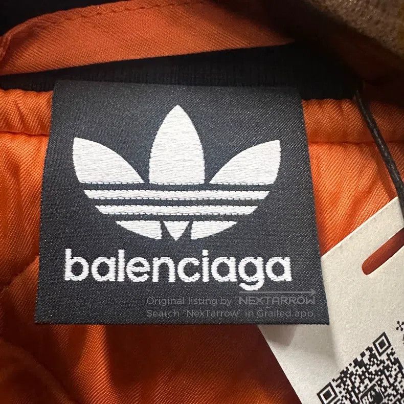 Balenciaga Balenciaga Adidas Co-branded Striped Bomber Jacket Size US M / EU 48-50 / 2 - 3 Thumbnail