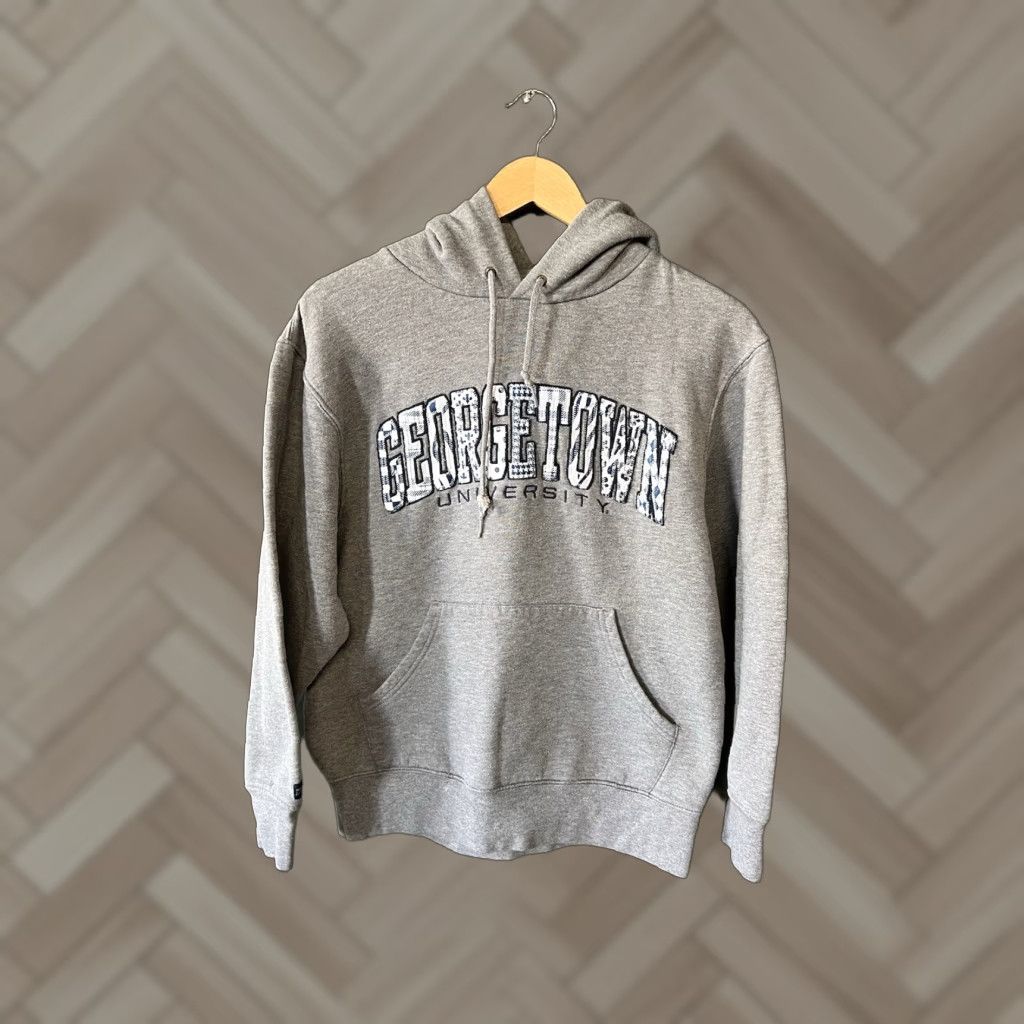 Jansport Georgetown x Jansport Hoodie Mens Pullover Gray M Size Size US M / EU 48-50 / 2 - 1 Thumbnail