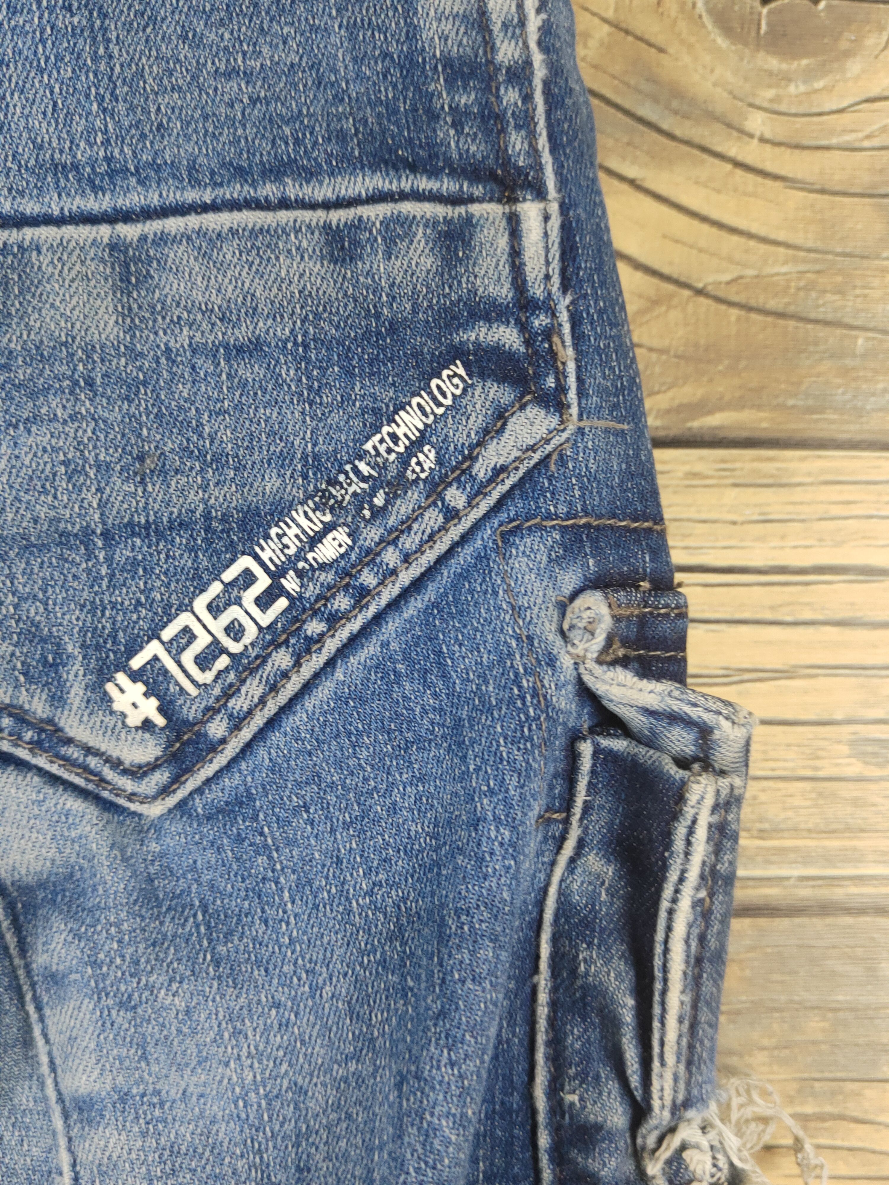 Japanese Brand I'z Frontier Dark Blue Distressed Ripped Jeans #W2008 Size US 30 / EU 46 - 14 Thumbnail