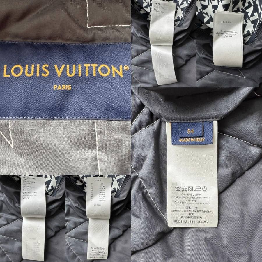 Louis Vuitton LOUIS VUITTON BICOLOR DOVE HOUNDSTOOTH PADDED JACKET Size US XXL / EU 58 / 5 - 4 Thumbnail