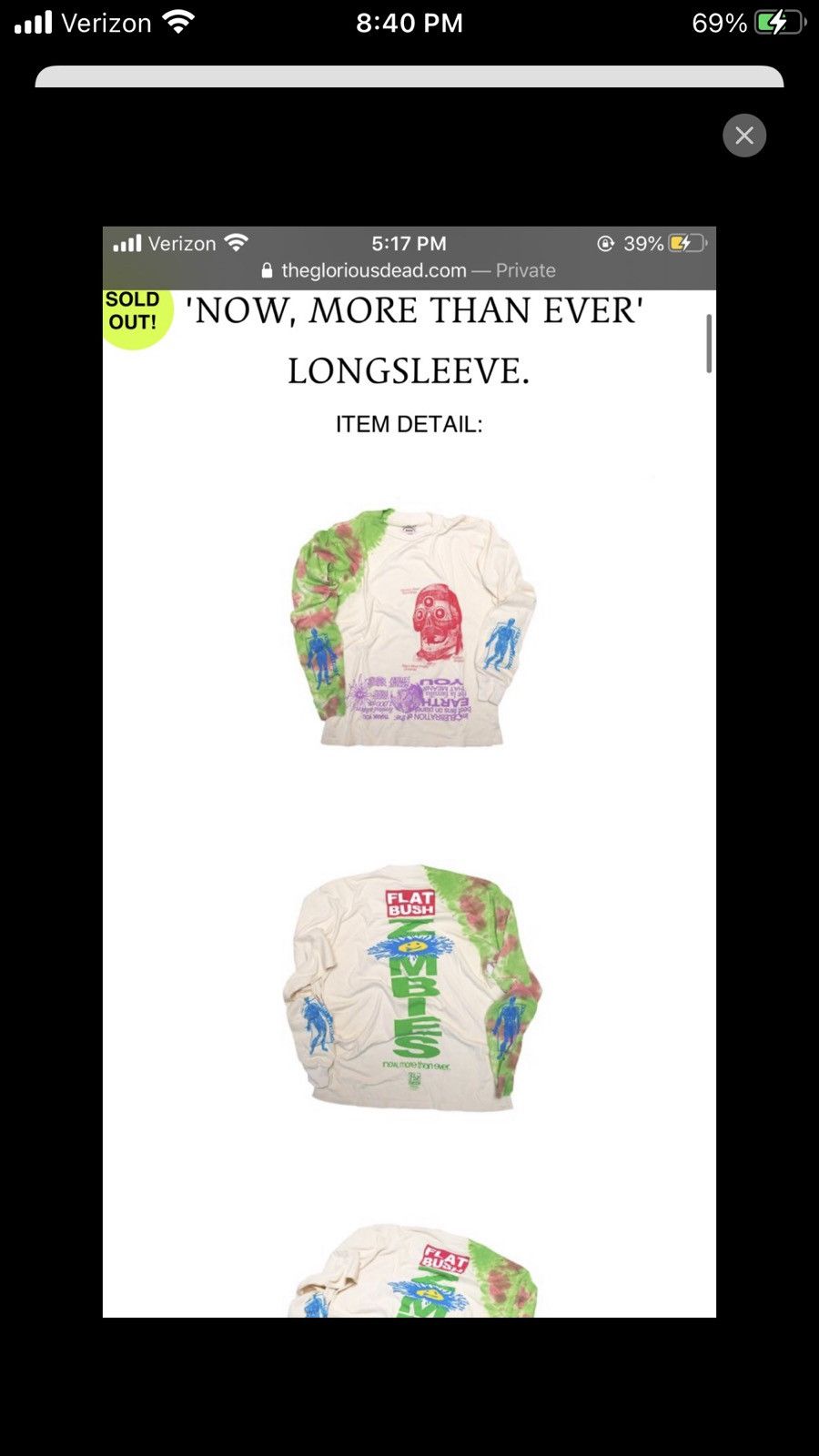 Flatbush Zombies Now More Than Ever Longsleeve RARE Size US XL / EU 56 / 4 - 4 Thumbnail