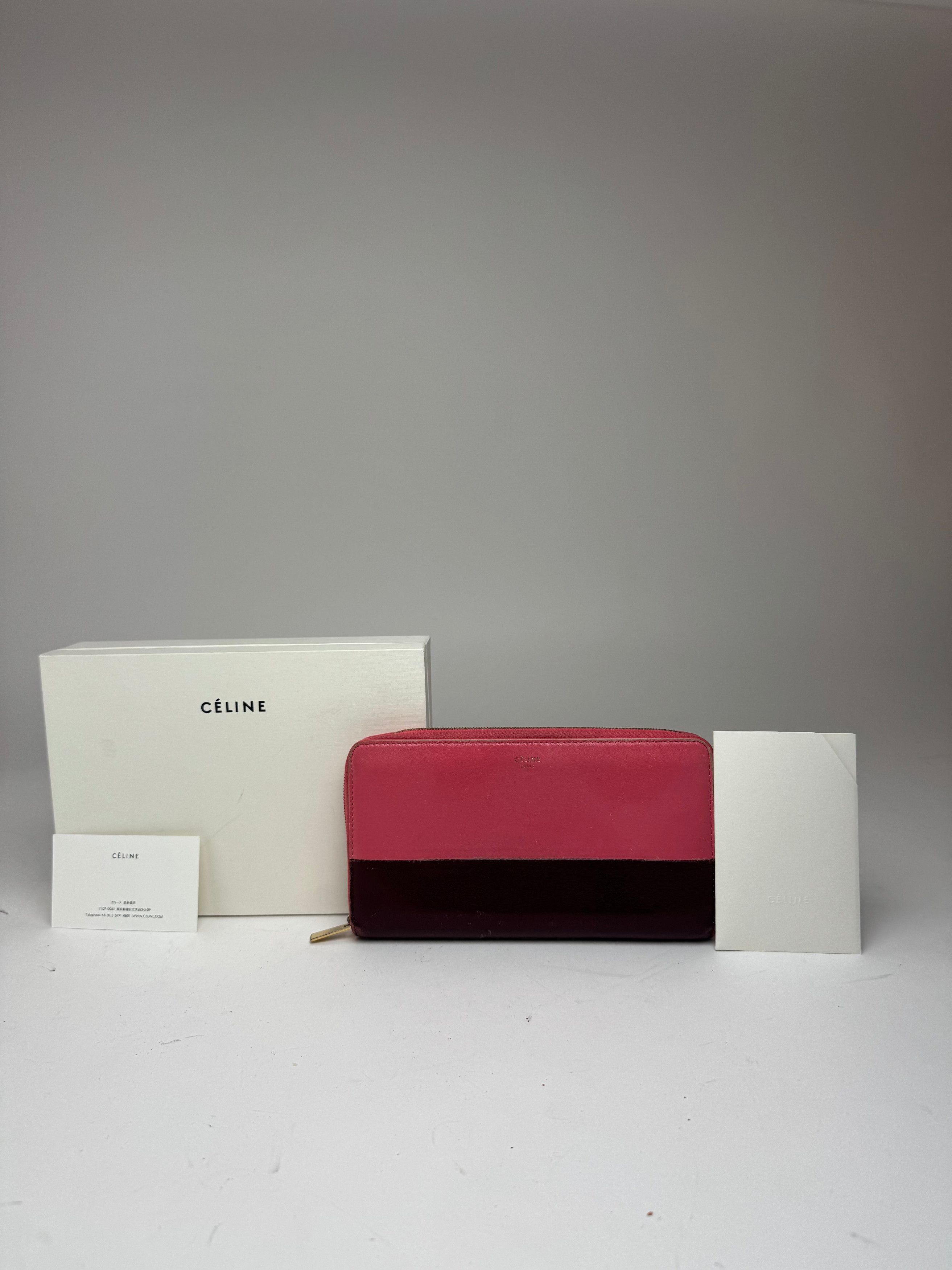 Celine Vintage Paris Leather wallet pink purple Size ONE SIZE - 1 Thumbnail