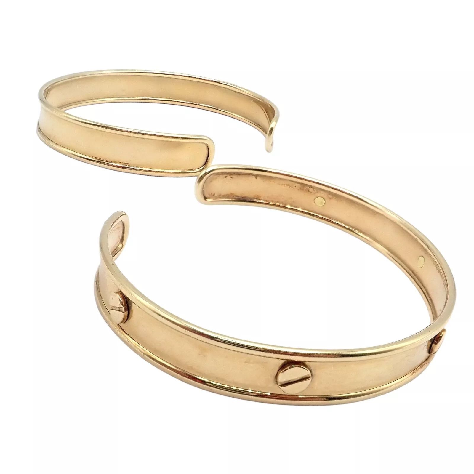 Vintage Vintage Estate 14k Bracelet Pair Stacking Set Size ONE SIZE - 7 Thumbnail