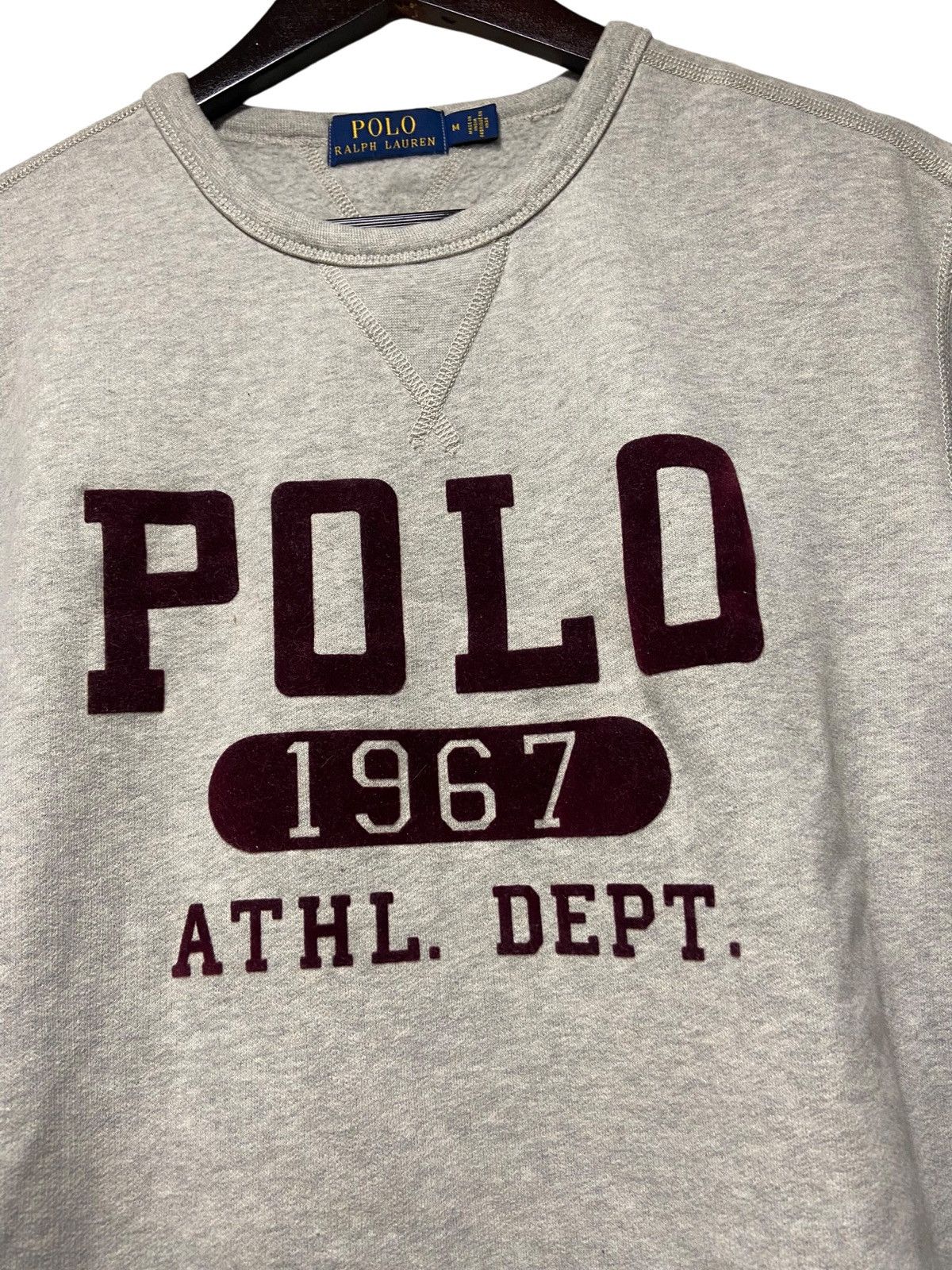 Polo Ralph Lauren × Vintage Polo Ralph Lauren Atlethic Dept Sweatshirt RL Spellout Sz M Size US M / EU 48-50 / 2 - 2 Thumbnail