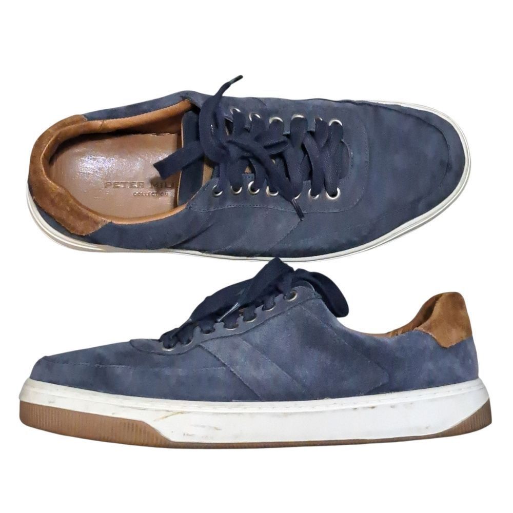 Peter Millar Peter Millar Vantage Men's Navy Suede Sneakers Lace Up Retro Size US 10 / EU 43 - 1 Thumbnail
