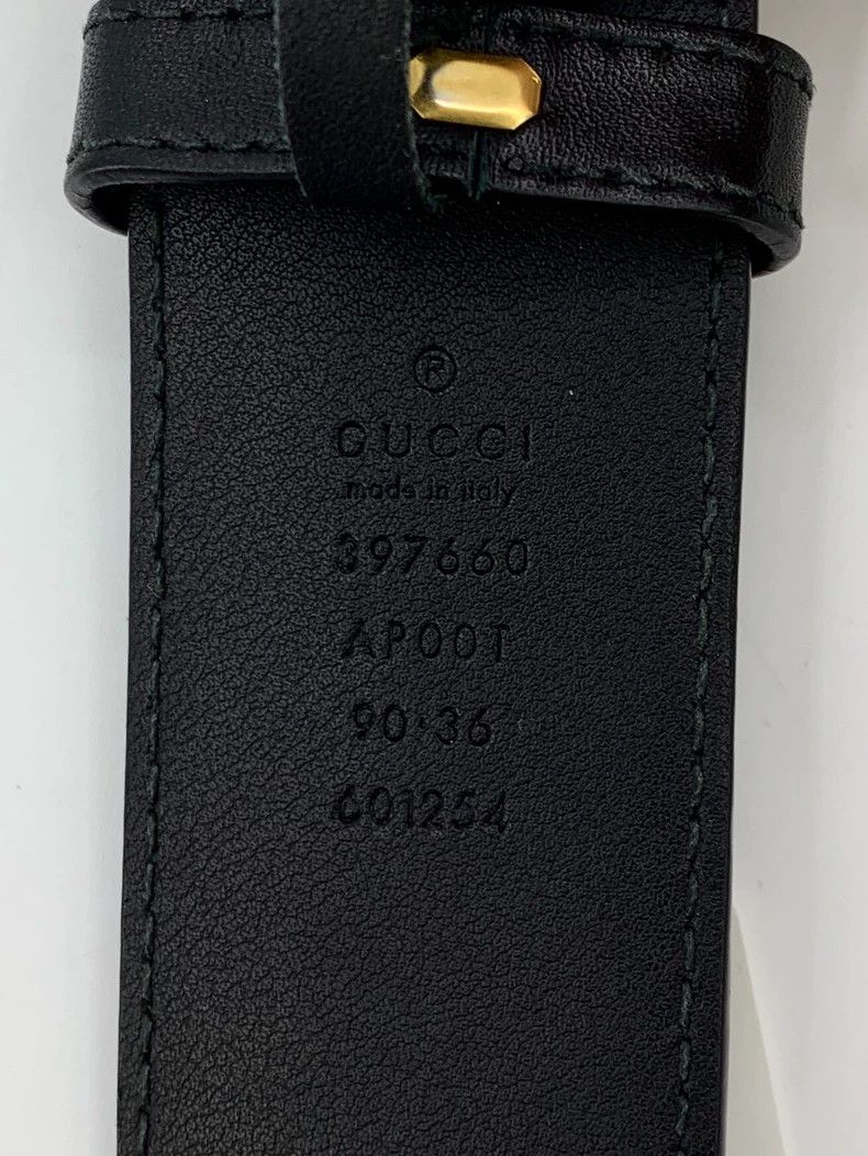 Gucci Gold double G smooth buckle black belt 2502-Nextarrow