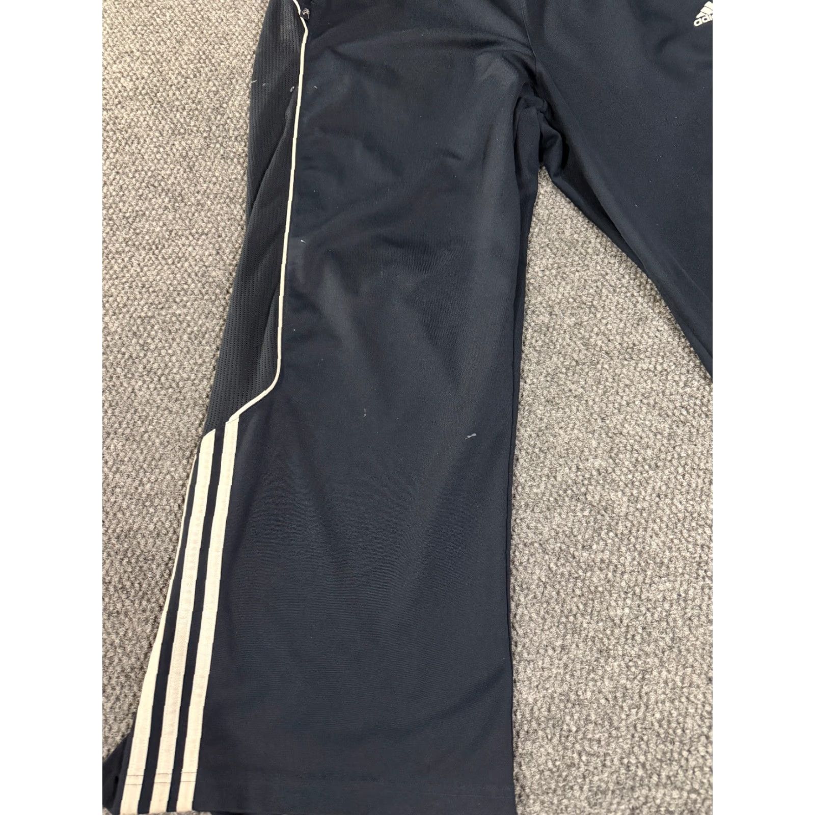 Adidas Adidas Track Pants Mens XL Blue Striped Athletic Training Soccer Pants Size US 36 / EU 52 - 4 Thumbnail