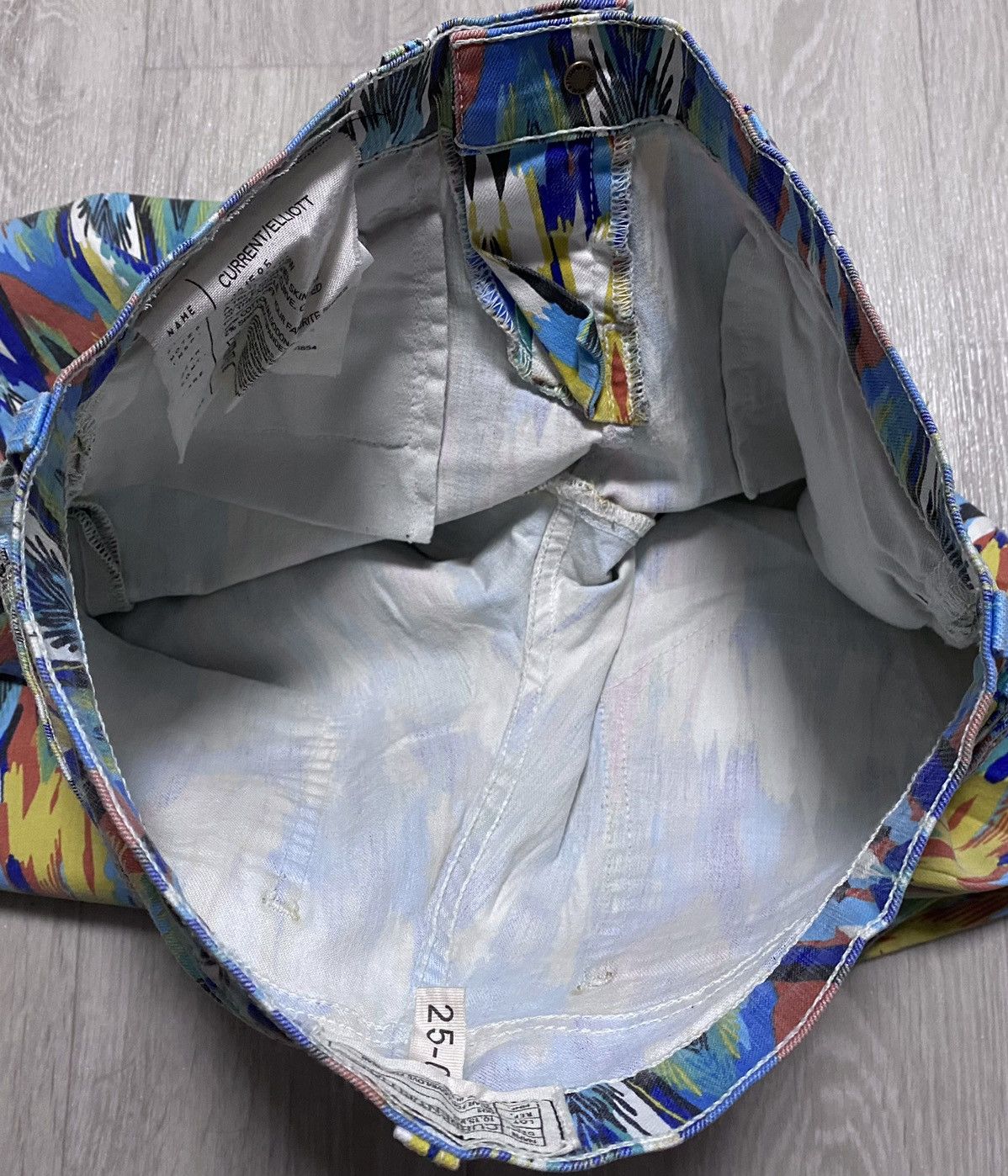 Current/Elliot Current/Elliott Full Printed Multicolour Arrow Stretch Jeans Size 25" / US 0 / IT 36 - 25 Thumbnail