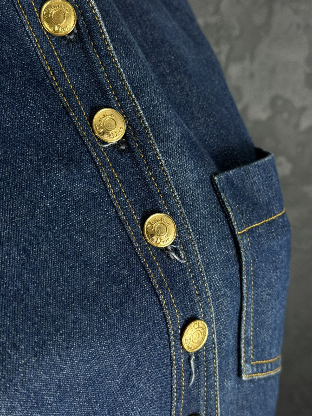 Dior Vintage CHRISTIAN DIOR BOUTIQUE Embroidered Denim Jacket Size M / US 6-8 / IT 42-44 - 9 Thumbnail