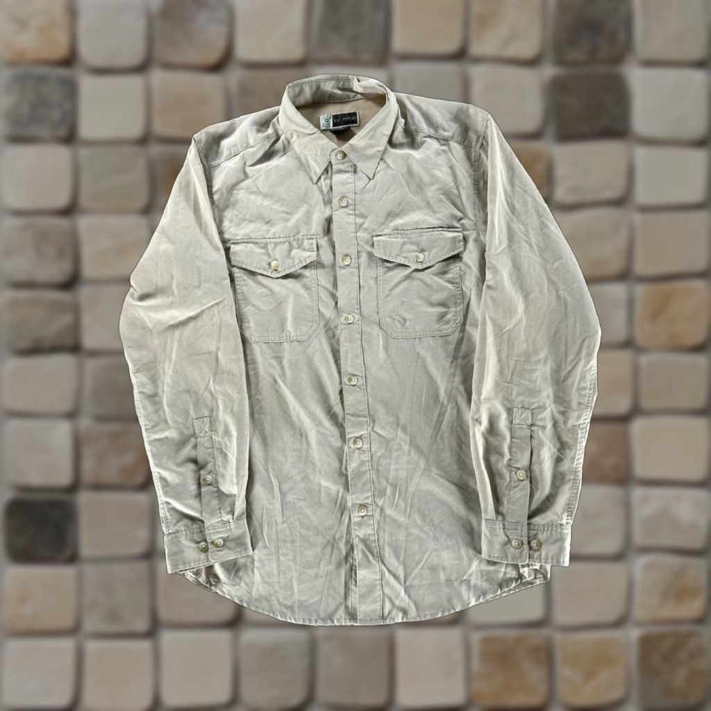 ExOfficio Ex Fficio Shirt Mens Medium Beige Button Up Shirt Size US M / EU 48-50 / 2 - 1 Thumbnail