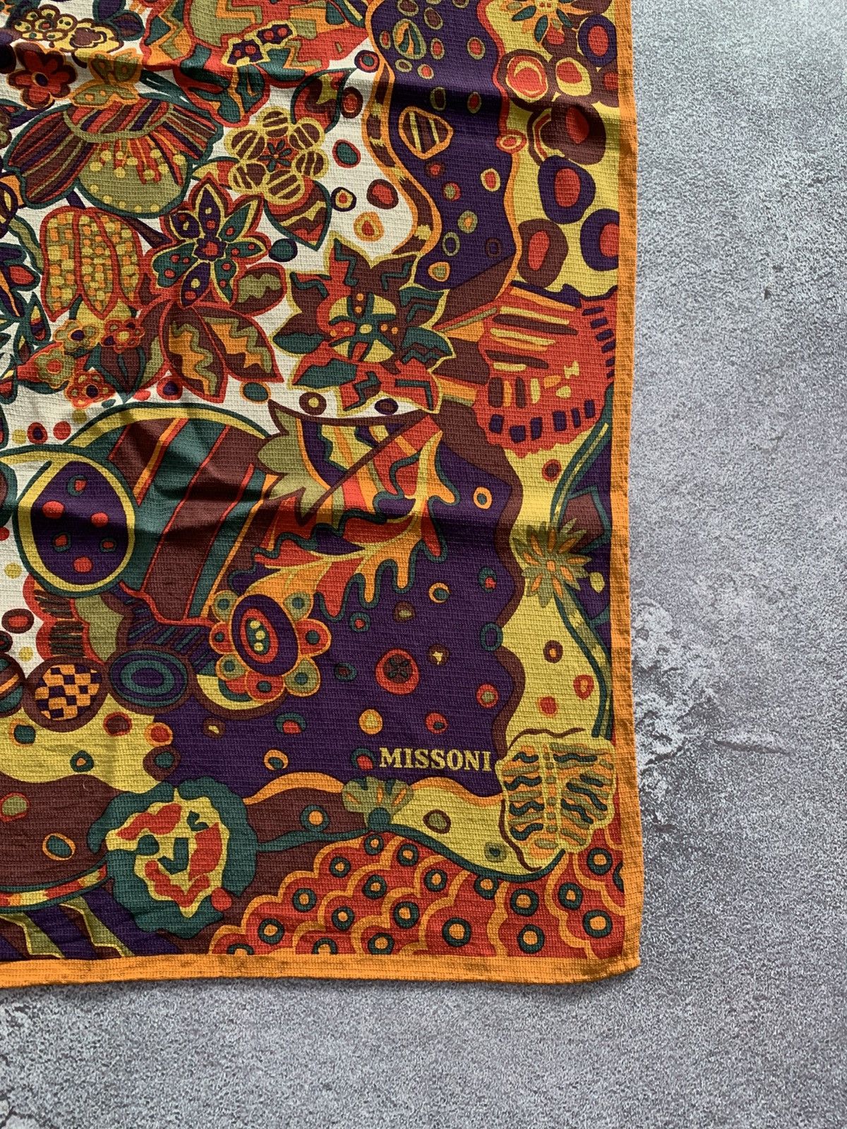 Missoni × Vintage Vintage Missoni Foulard 100% Silk Scarf 87x83cm Size ONE SIZE - 2 Thumbnail