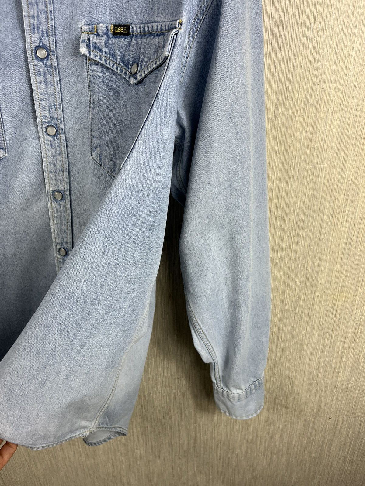 Lee × Vintage Vintage Lee Riders distressed denim thrashed cowboy shirt Size US L / EU 52-54 / 3 - 16 Thumbnail