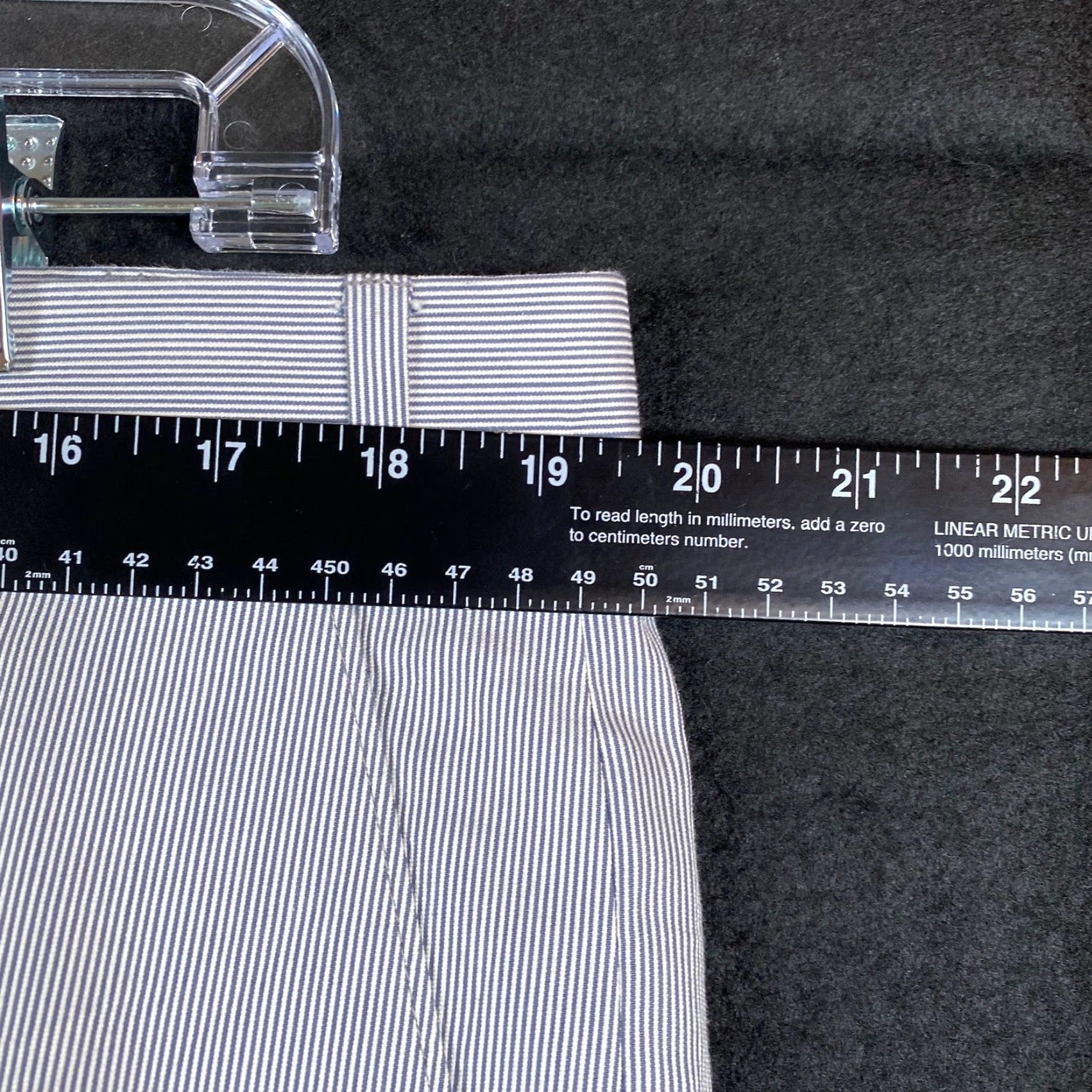 Ralph Lauren Ralph Lauren Mens Pants Gray White Striped Trim Fit Straight Nylon Stretch 38x34 Pants Size US 38 / EU 54 - 6 Thumbnail