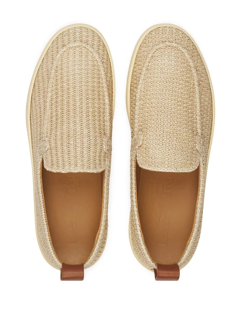 Lanvin os11x0226 Raffia Loafers In Beige Size US 14 / EU 47 - 4 Thumbnail