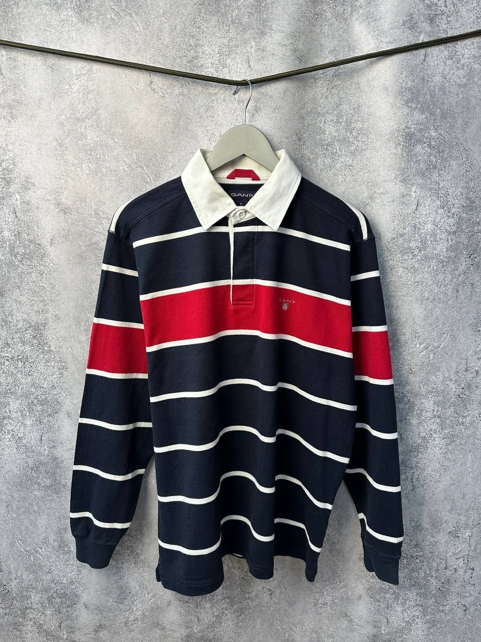 Gant GANT Rugby Shirt Polo Long Sleeve Vintage Striped Size US M / EU 48-50 / 2 - 2 Thumbnail