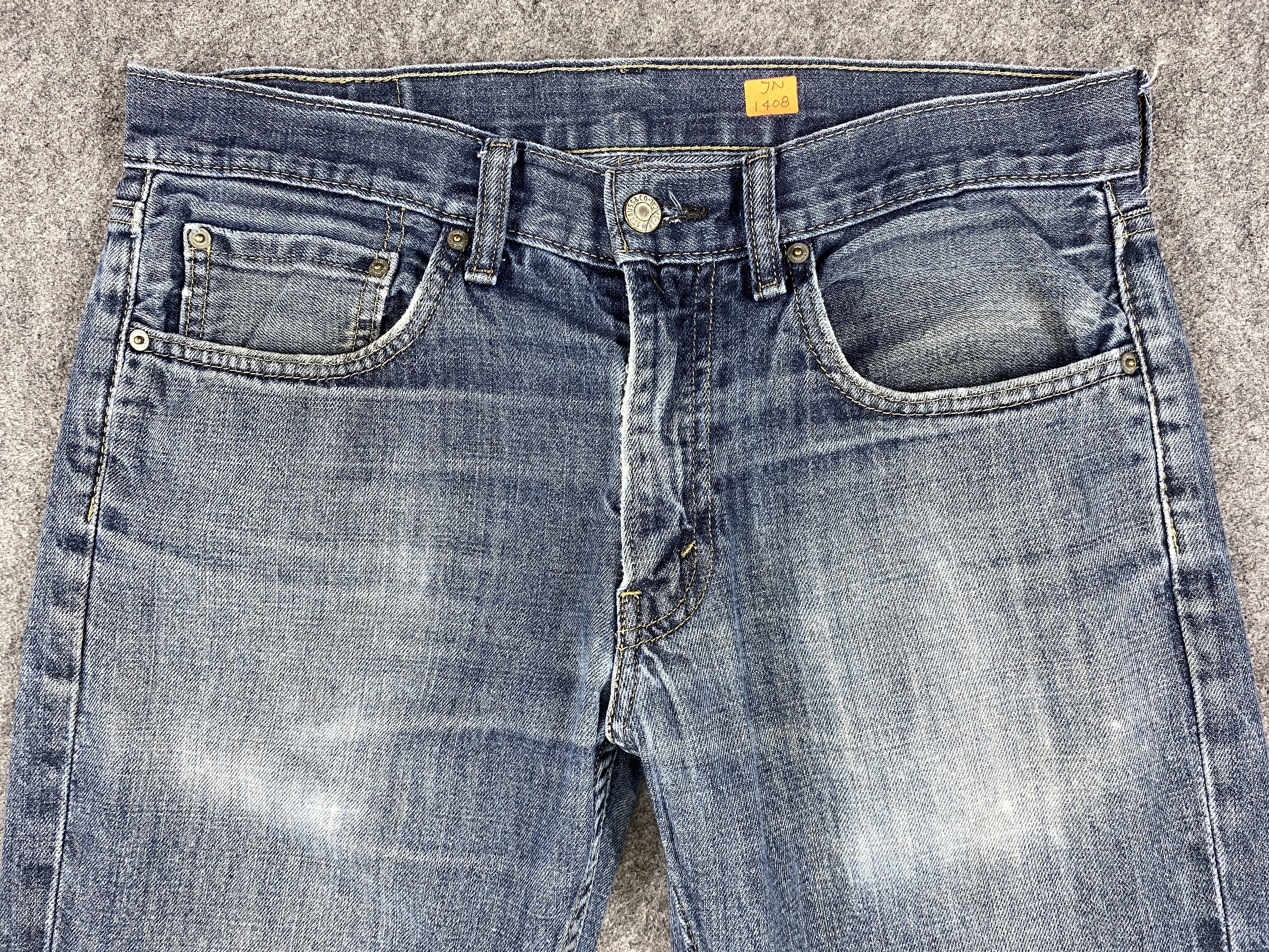 Japanese Brand Faded Blue Levi's 559 Jeans 33x33.5 Denim -JN1408 Size US 33 - 3 Thumbnail